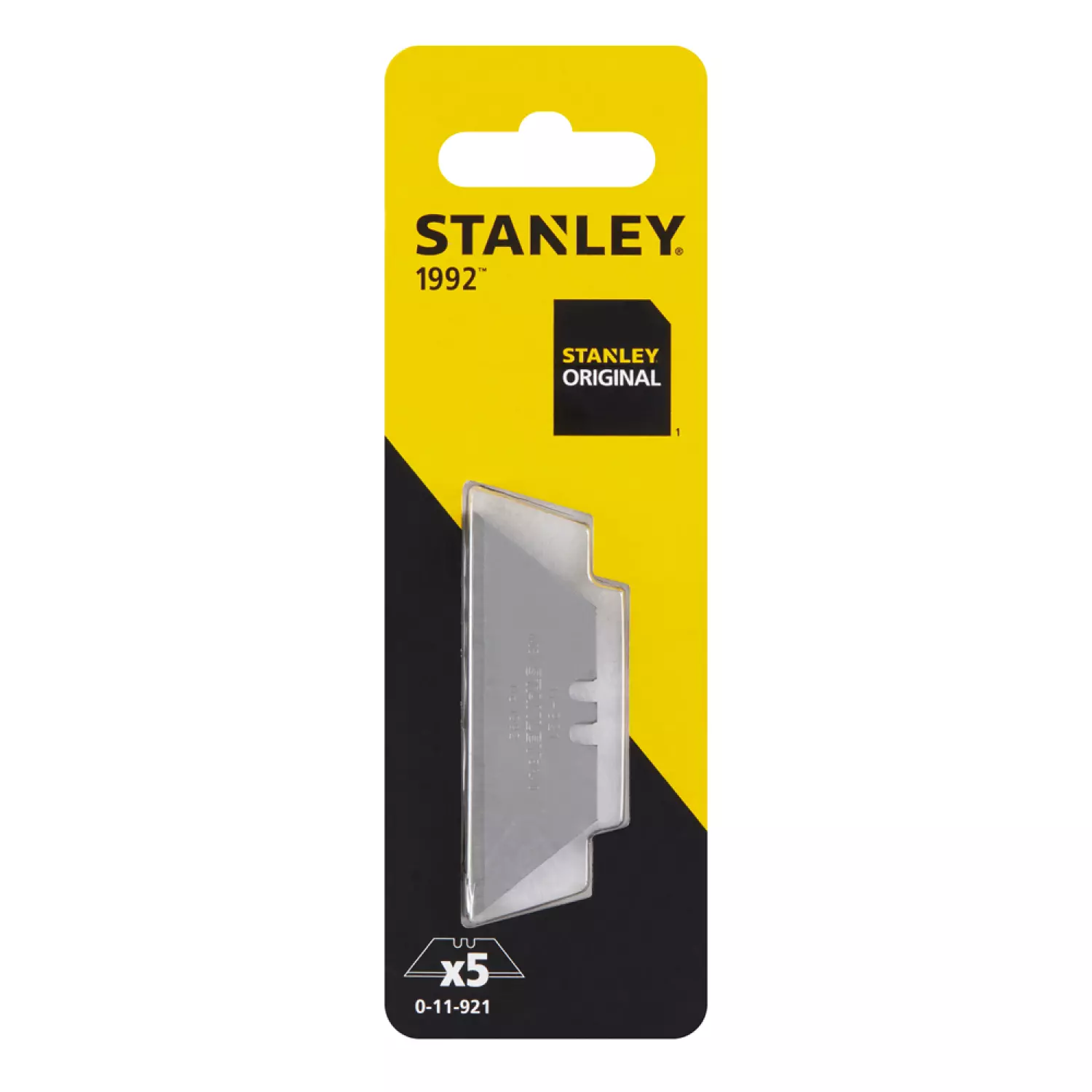 Stanley 0-11-921 - Lames de Couteau 1992 sans trous - 5 pcs/carte-image