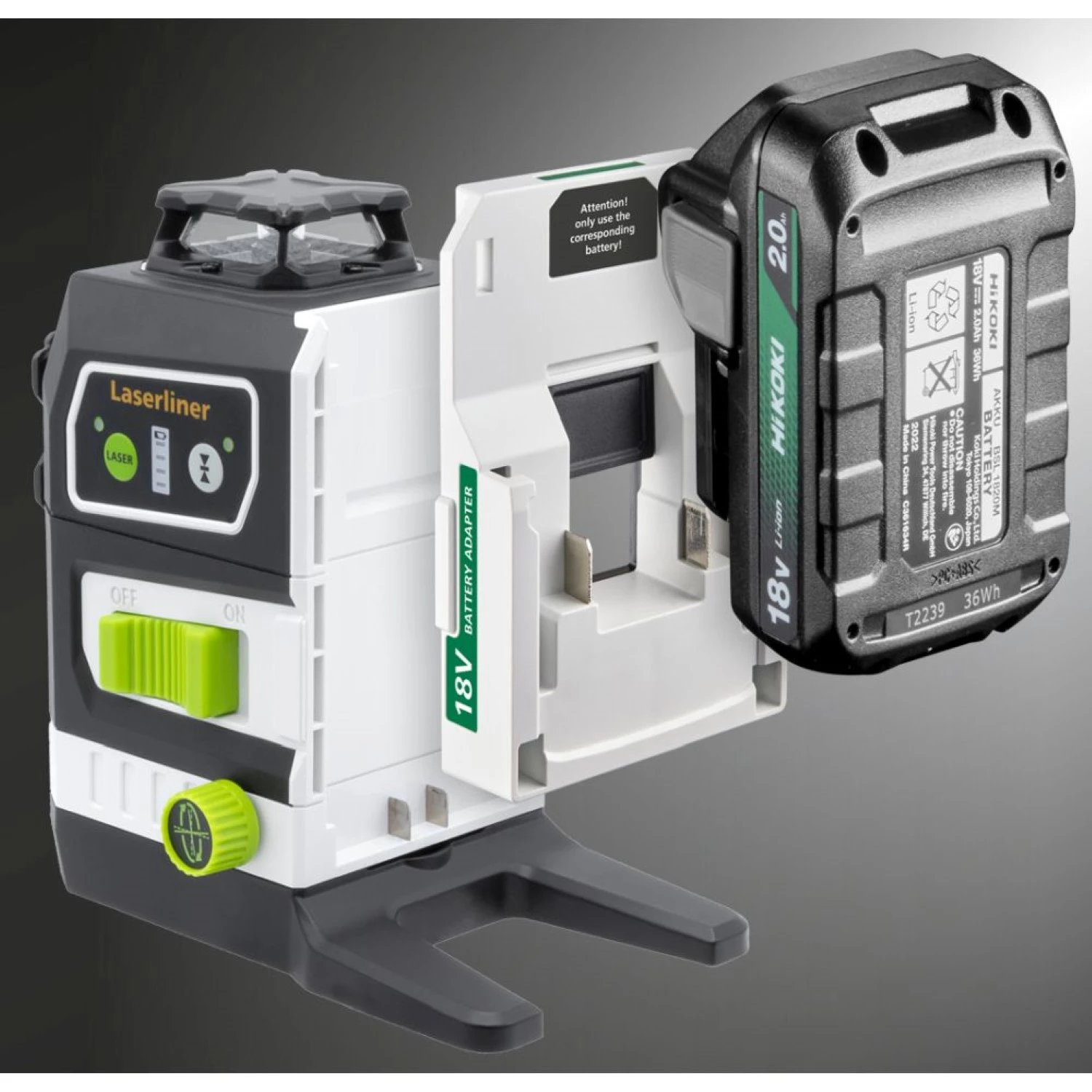 Laserliner PowerPlane 3G Multi-18V batterij adapter voor HIKOKI-image