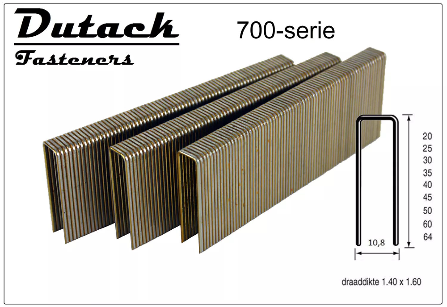 Dutack 5056039 Agrafes - Serie 700 - 25mm (10000pcs)