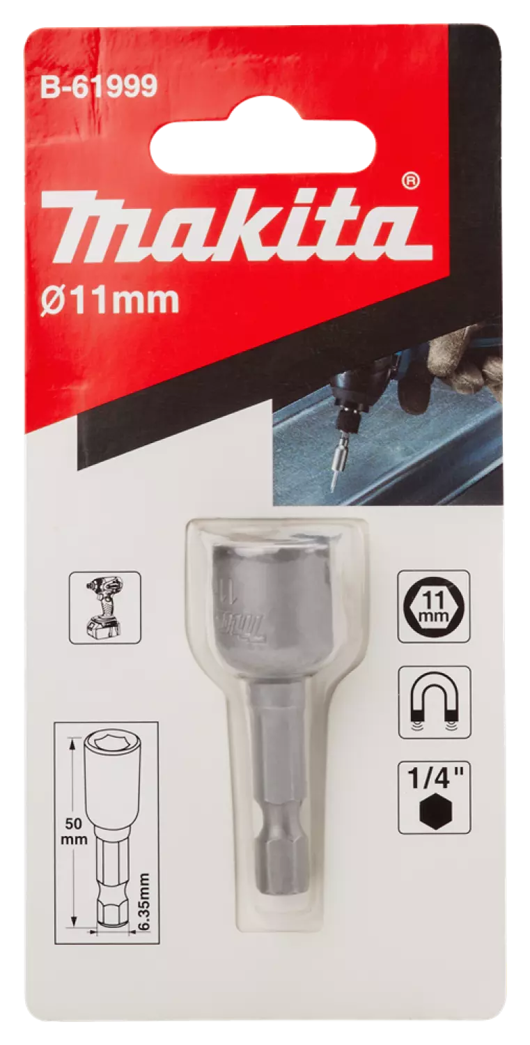 Makita B-61999 Douilles 11 x 50 mm magnétique-image
