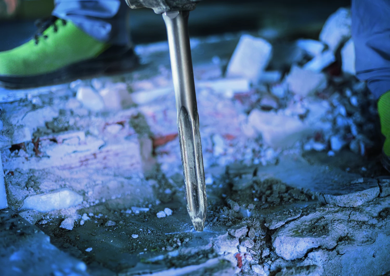 Bosch 2608690111 - Burin pointu à queue six pans, 30 x 400 mm-image