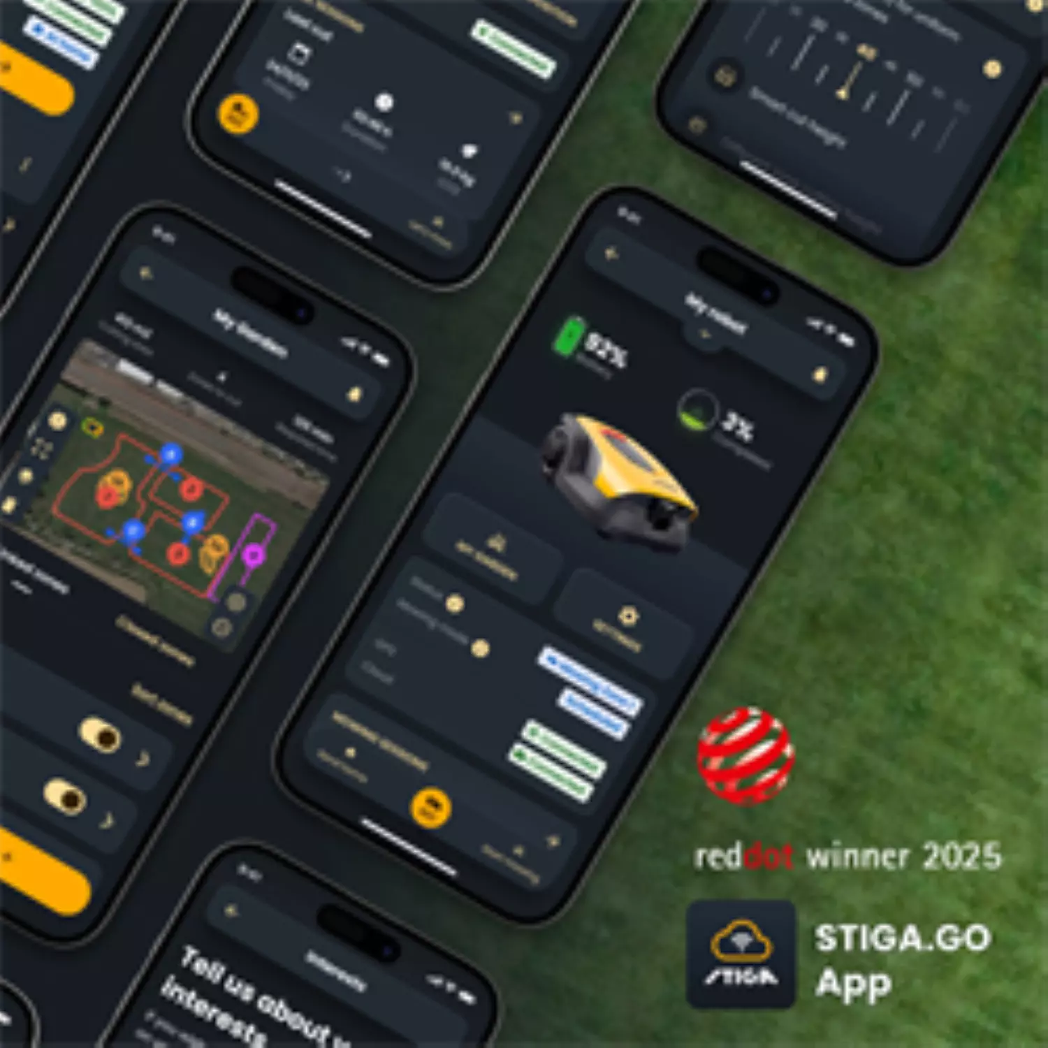 Stiga A 8V Tondeuse robot - 800 m² - 18 cm-image