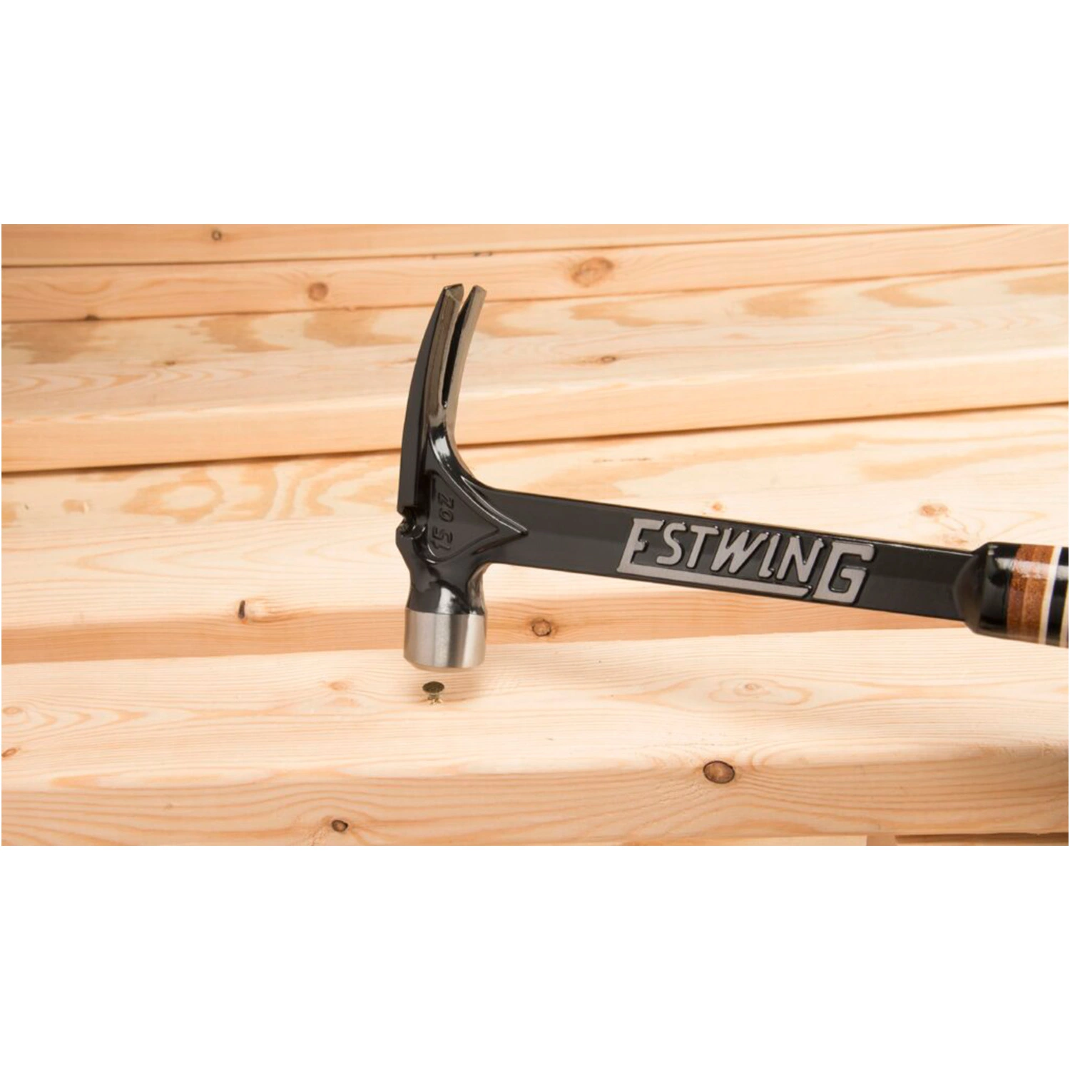 Estwing EB-15SR rechte klauwhamer Ultra - vinyl zwarte handgreep - 420 gram kopgewicht-image