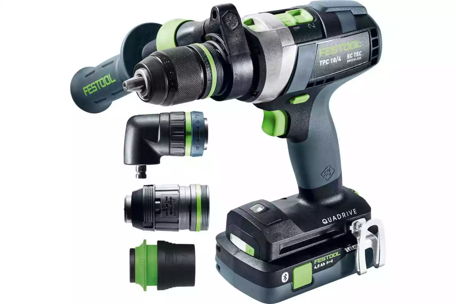 Festool TPC 18/4 5,0/4,0 I-Set/XL 18V Li-Ion accu klopboormachine set (1x 4,0Ah & 1x 5,0Ah) in systainer - 75Nm-image