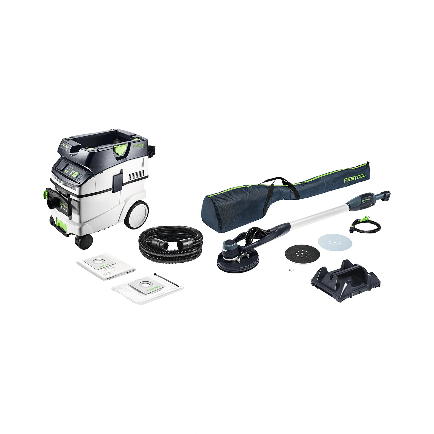 Festool LHS-E 225/CTM36-Set Langnek-schuurmachine en stofzuigerset