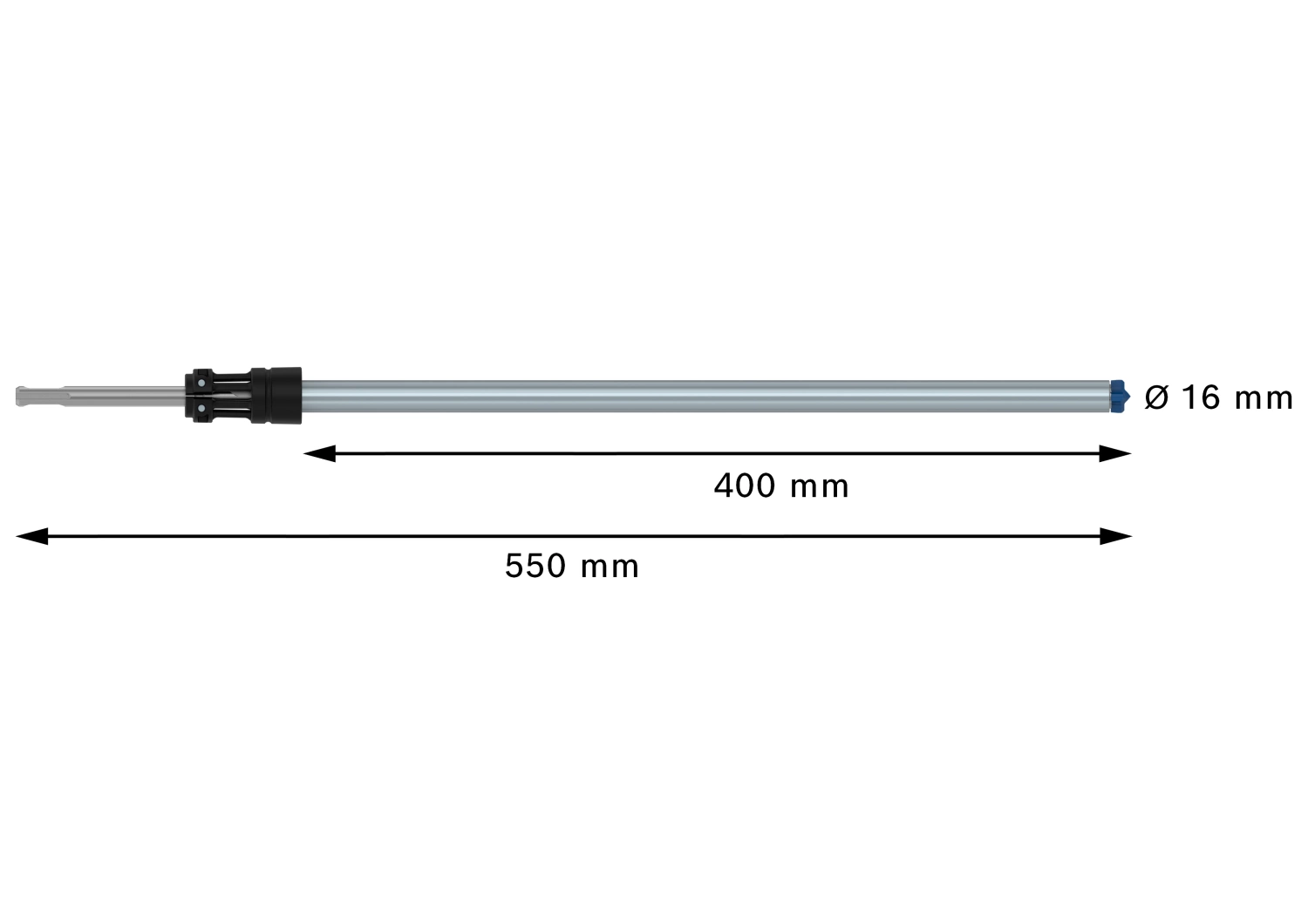 Bosch 2608901774 EXPERT Foret marteau SDS Clean SDS plus-8X - 16x400x550mm-image