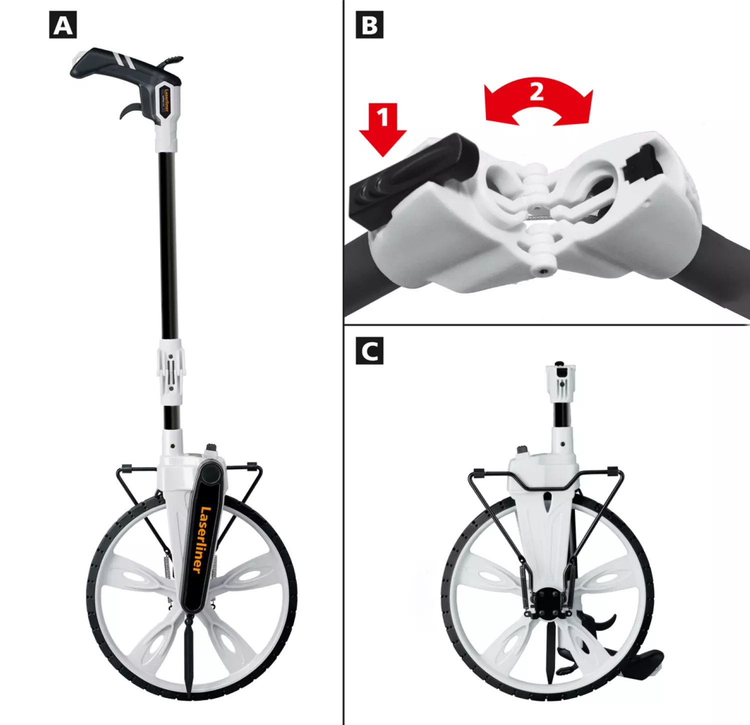 Laserliner RollPilot S12 Roulette de mesure - Affichage analogique-image