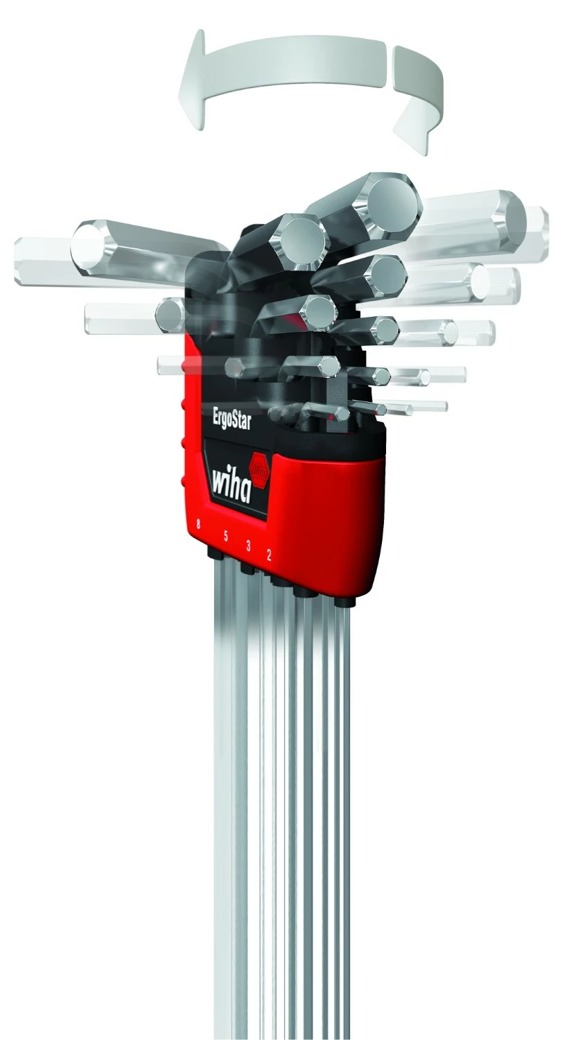 Wiha 37351 - Set de clés mâles dans support ErgoStar - 1,5-10mm-image