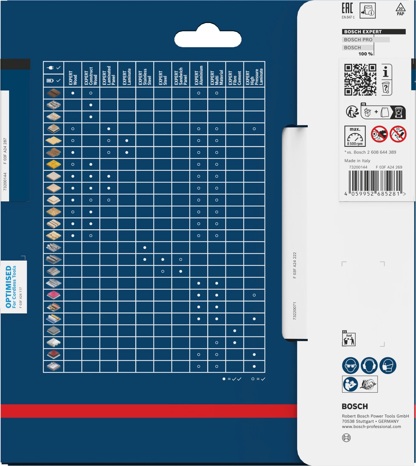 Bosch 2608902200 EXPERT cirkelzaagblad - 165 x 20 x 4T - vezelcementplaten-image