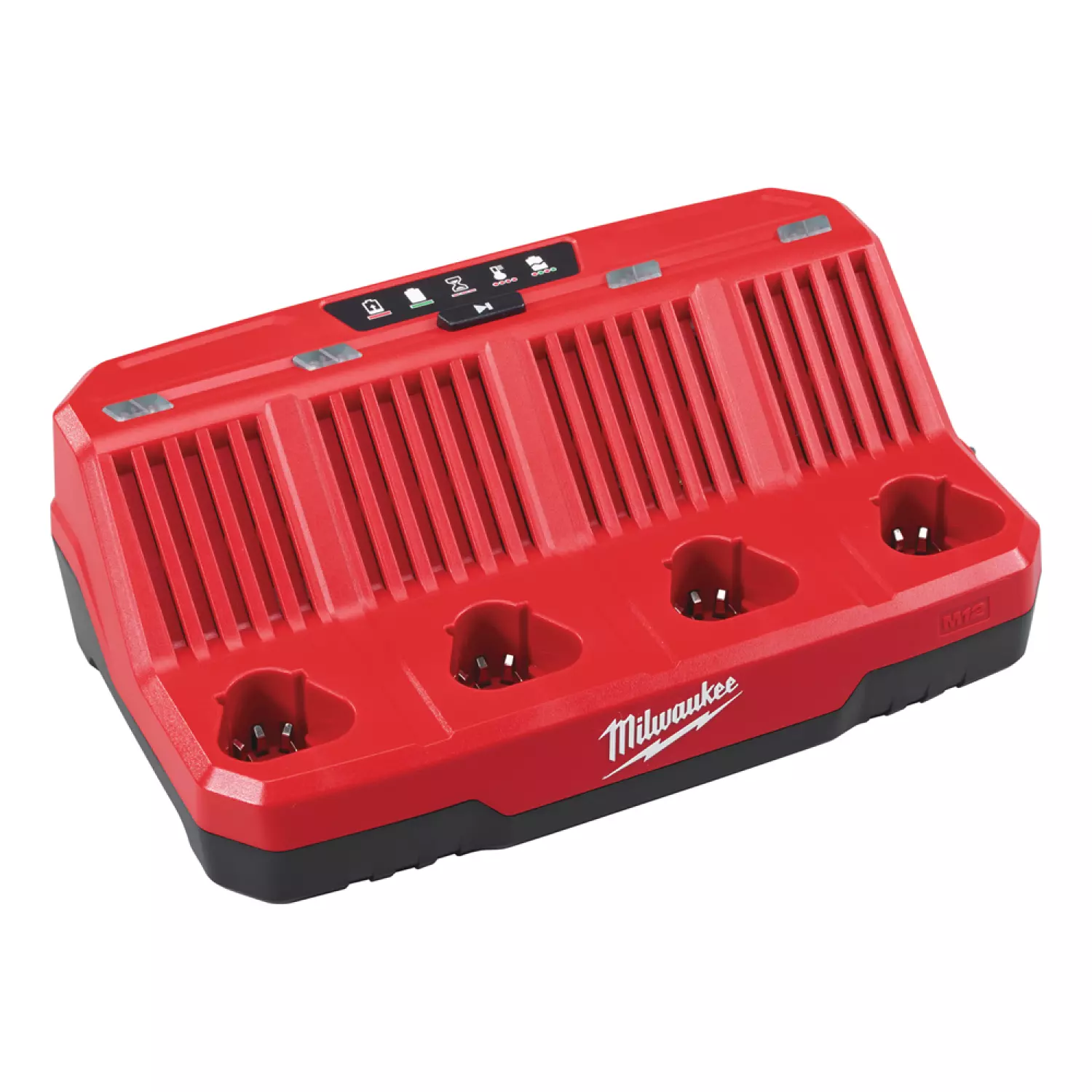 Milwaukee M12 C4 12V Li-Ion Accu multilader - 4 accu's-image
