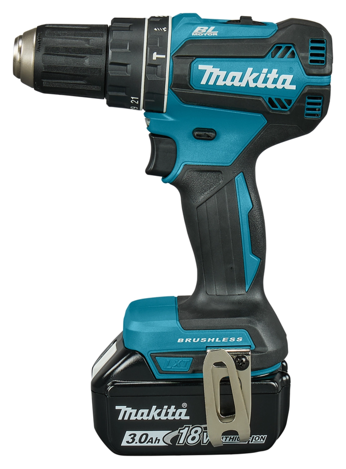 Makita DHP485SFE 18V Li-Ion kit Perceuse-visseuse sans fil (2x 3.0Ah batterie) en coffret - sans charbon-image