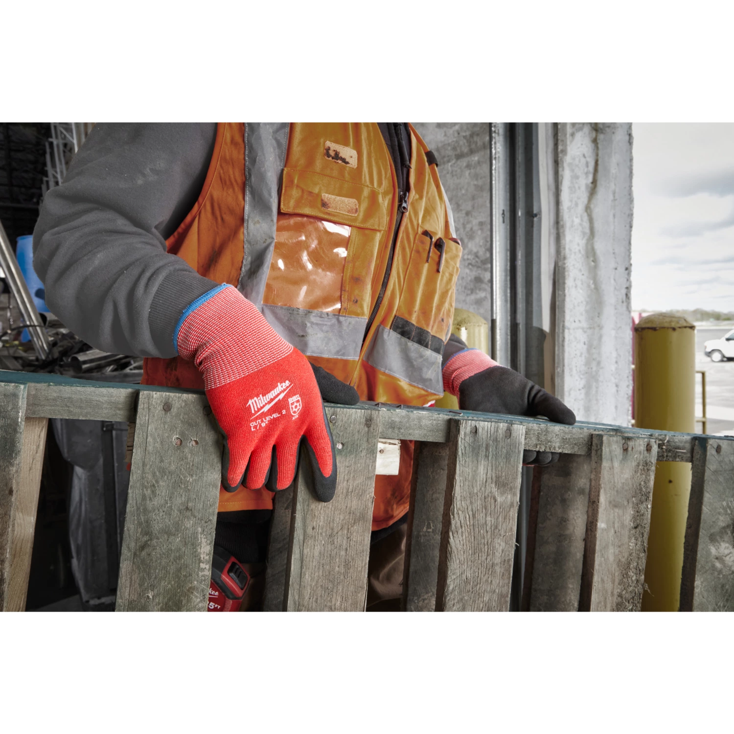 Milwaukee Winter Gants de travail - classe de résistance aux coupures 2/B - 7/S