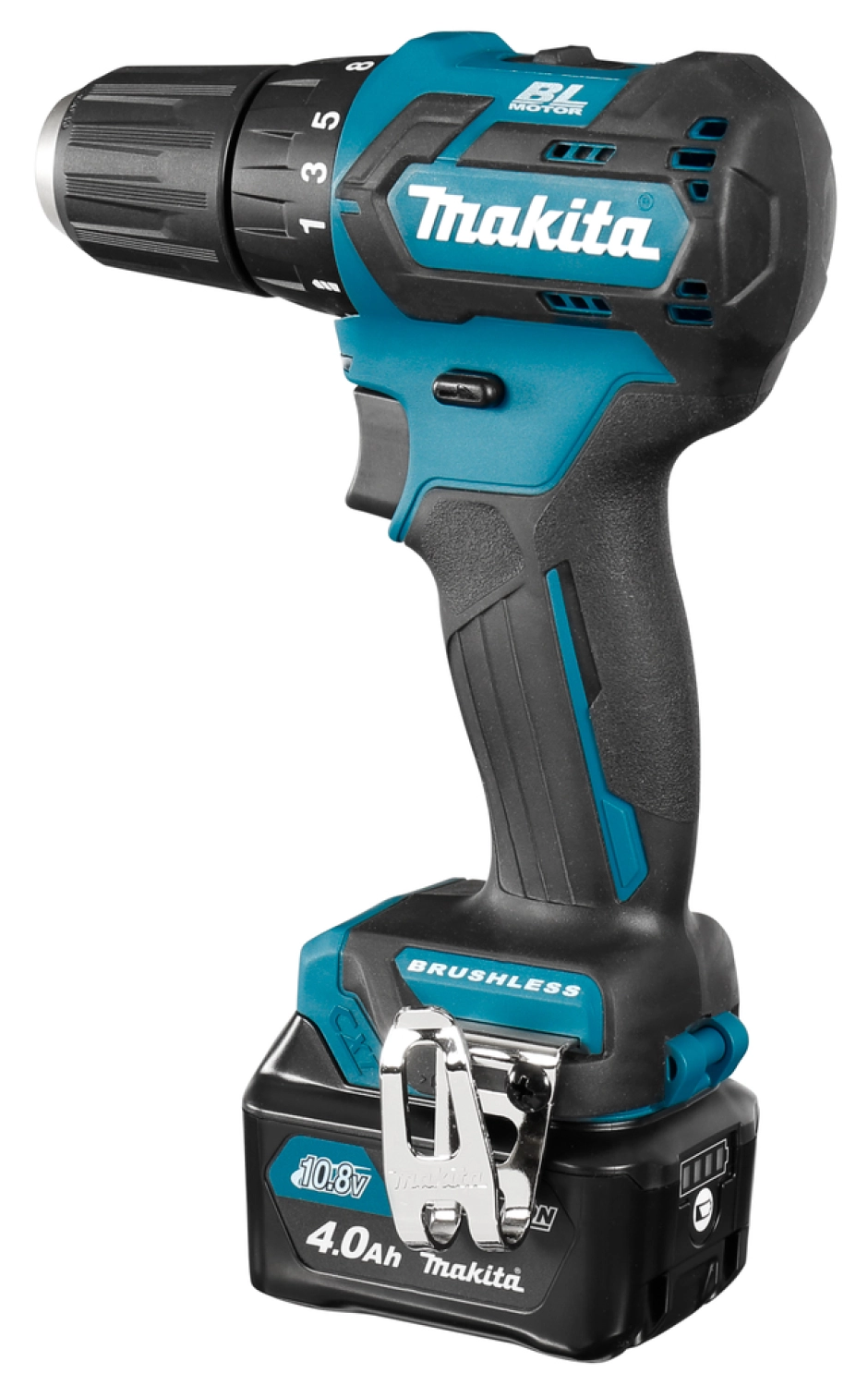 Makita DF332DSMJ 10.8V Li-Ion schuifaccu boor-/schroefmachine set (2x 4.0Ah accu) in Mbox - koolborstelloos-image