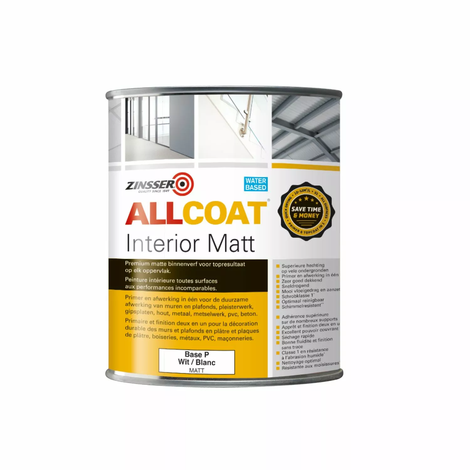 Zinsser® Allcoat Interior Matt - Op kleur gemengd - 1L-image