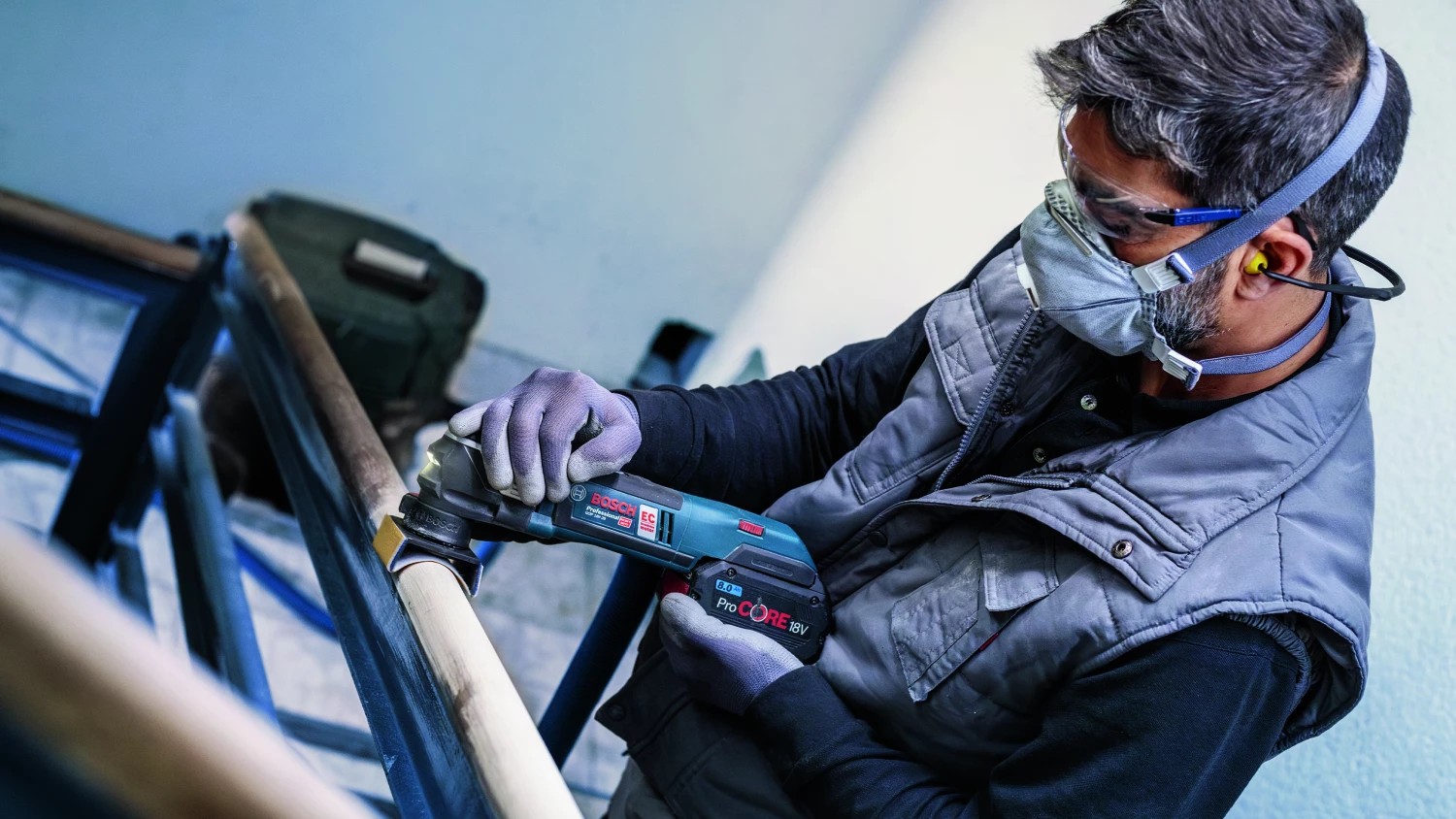 Bosch AUZ 70 G PRO adaptateur de ponçage de profil pour multitool, pour laque et bois (1 pièce)-image