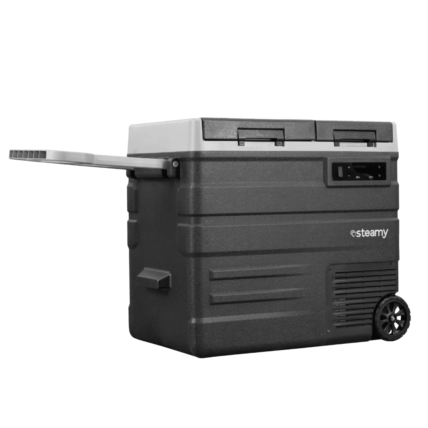 Steamy-E SECUD65 Glacière électrique à compresseur à double zone sur roulettes - 57 L-image