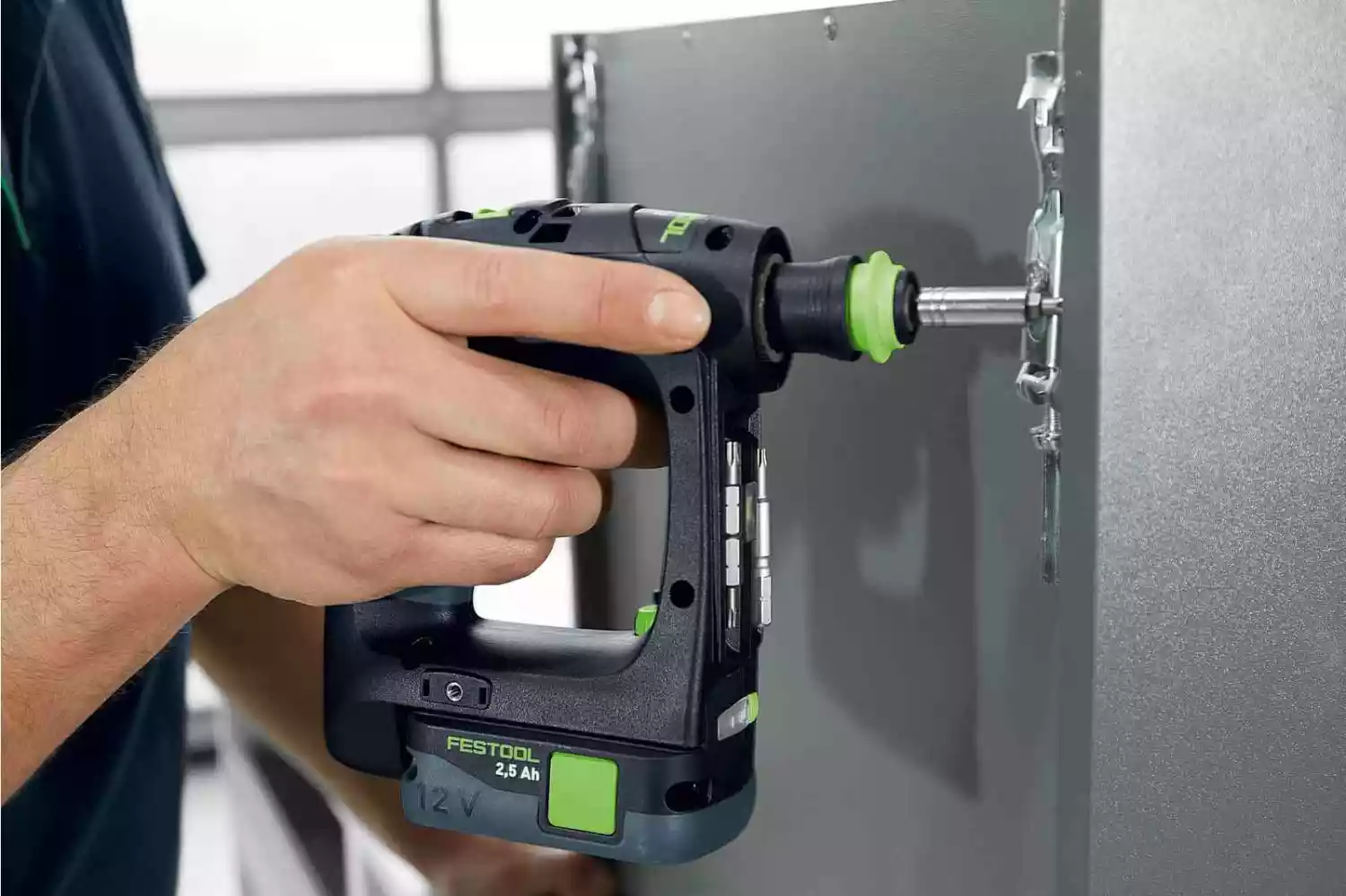 Festool CXS 12 2,5-Plus 12V Li-ion Accu-schroefboormachine set (2x 2.5Ah accu) in Systainer-image