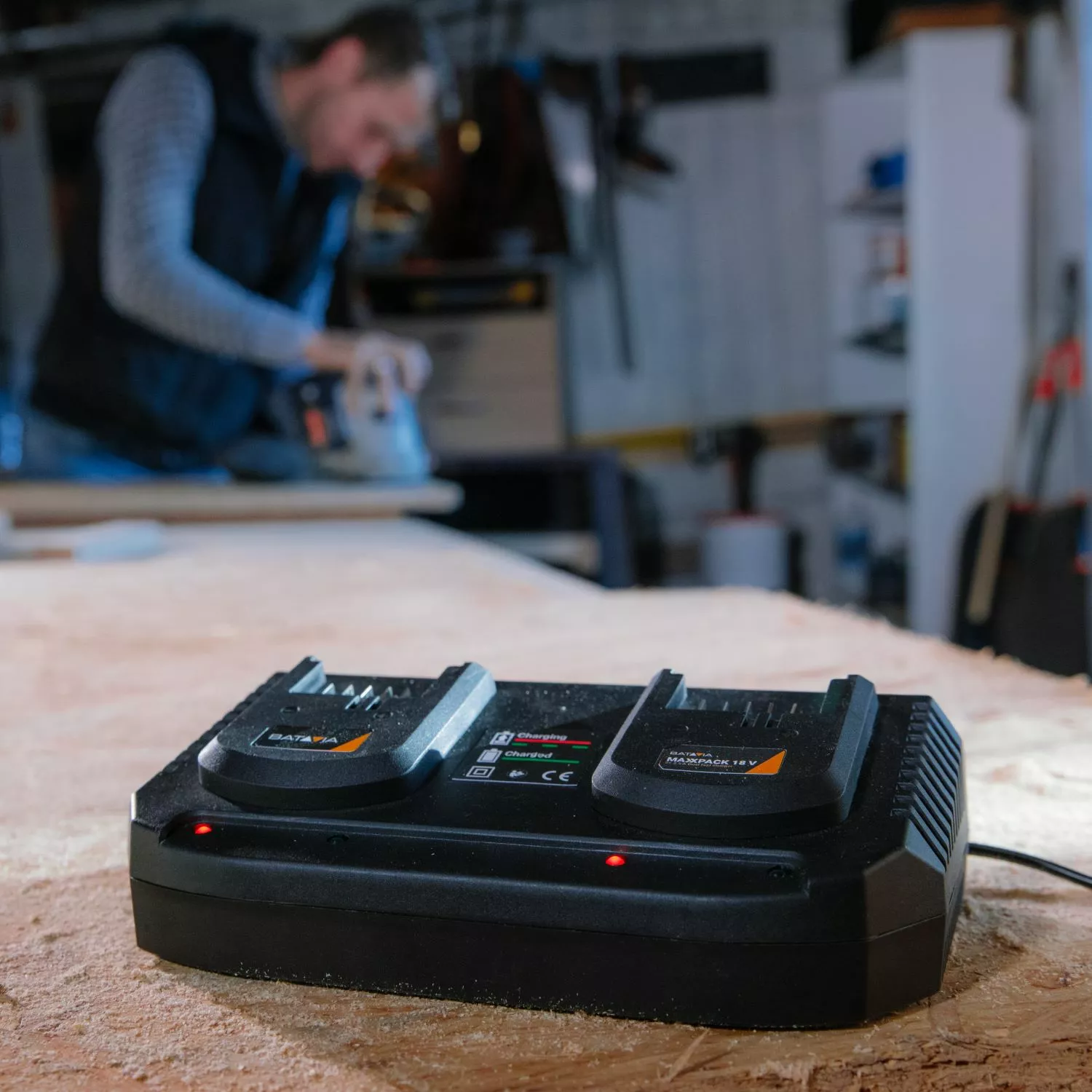 Batavia 7063910 Maxxpack 18V Li-Ion batterie duo chargeur - 3.5Ah-image