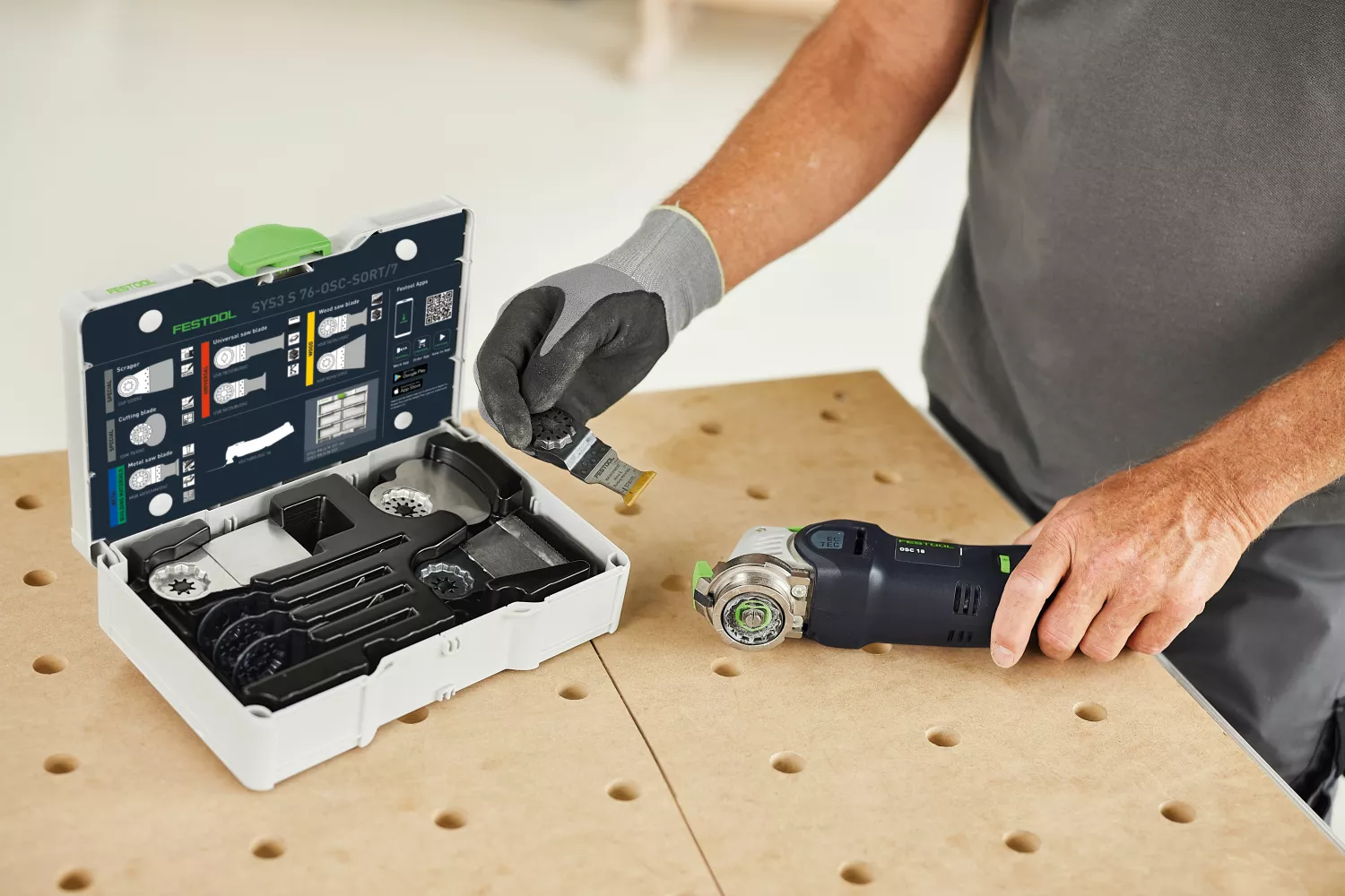 Festool 578116 Jeu de lames de scie 7 pièces SYS3 S 76-OSC-SORT/7-image