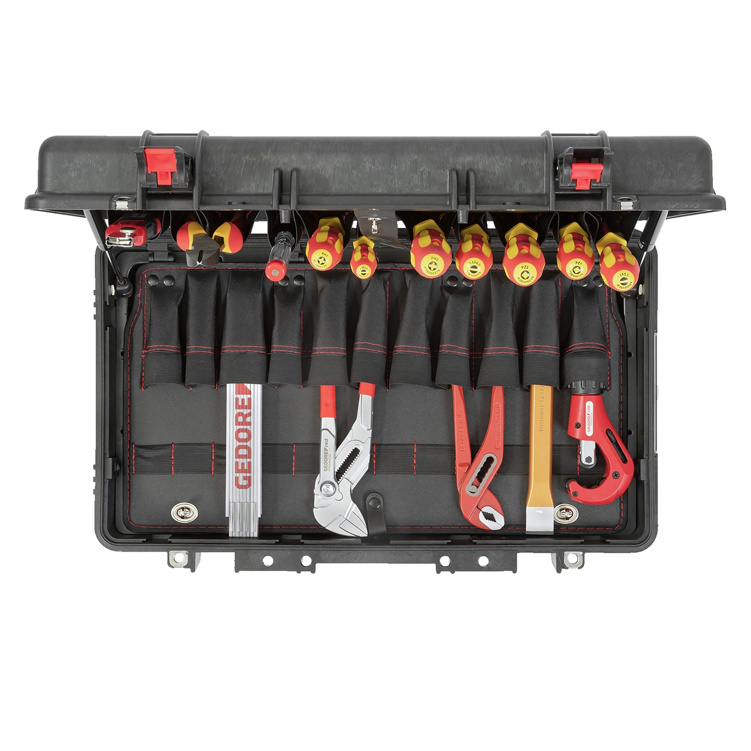 Gedore RED R21902072 Jeu d'outils de plomberie dans un chariot - 72 pièces-image