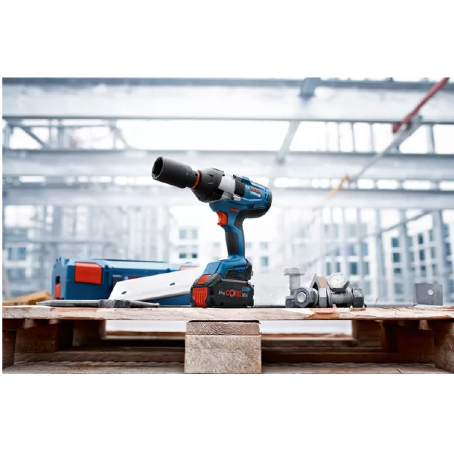 Bosch GDS 18V-1050 H 18V Li-Ion accu BiTurbo slagmoeraanzetter set (2x 8,0Ah) in L-Boxx - 1700Nm - 3/4" - koolborstelloos-image