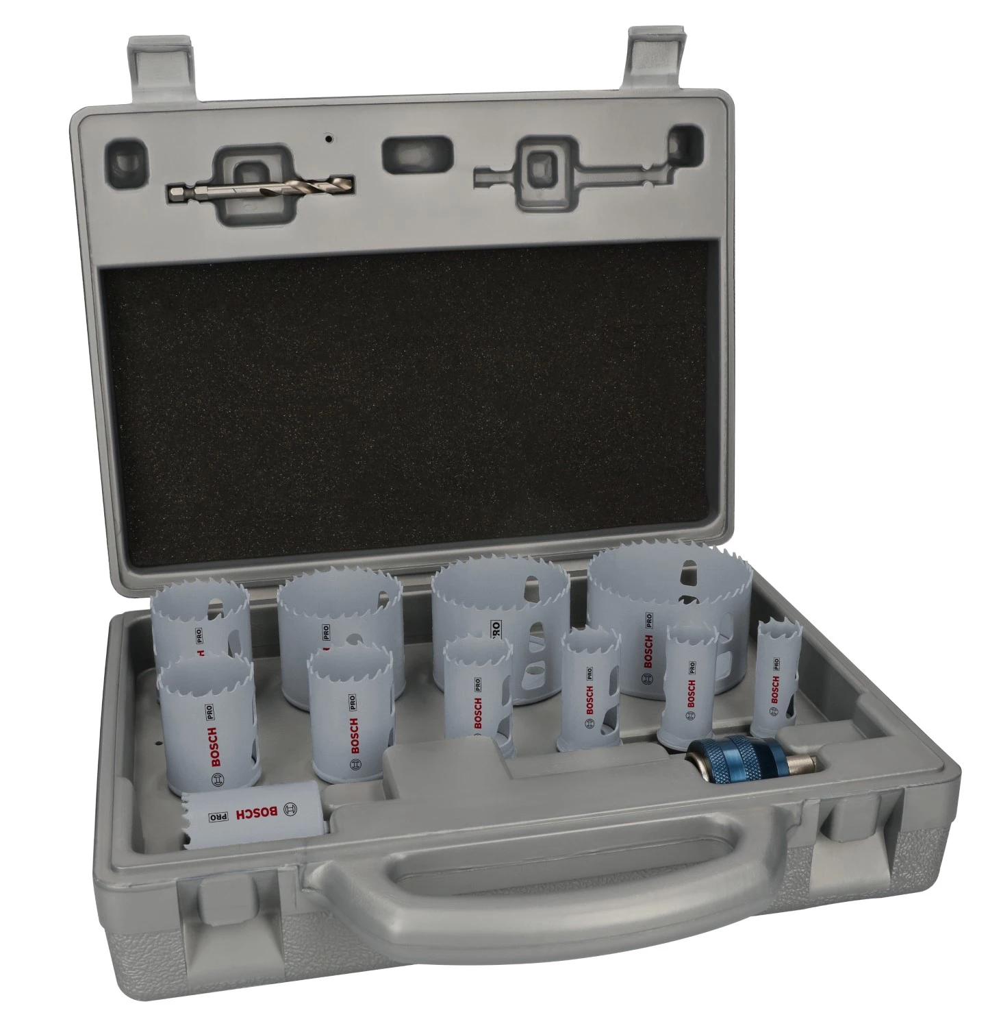 Bosch 2608594434 PRO Jeu de 14 scies-cloches PC Plus multi-matériaux - 19, 22, 25, 29, 35, 38, 44, 51, 57, 64, 76 mm-image