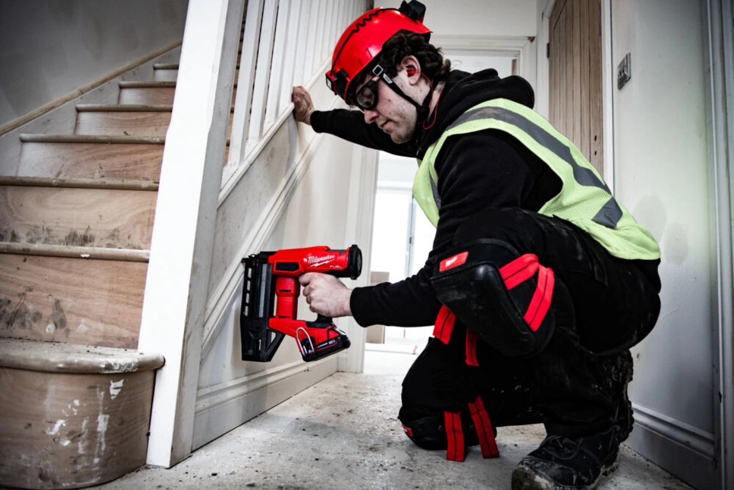 Milwaukee M18 FN16GS-0X 18V Li-ion accu rechte afwerktacker body in HD box - 16Ga - 25-64mm-image