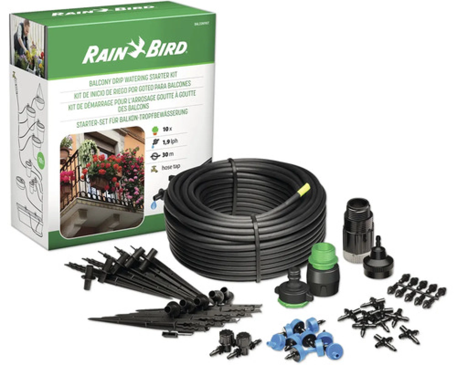 Rain Bird A51257 Kit d'arrosage goutte à goutte pour balcon-image