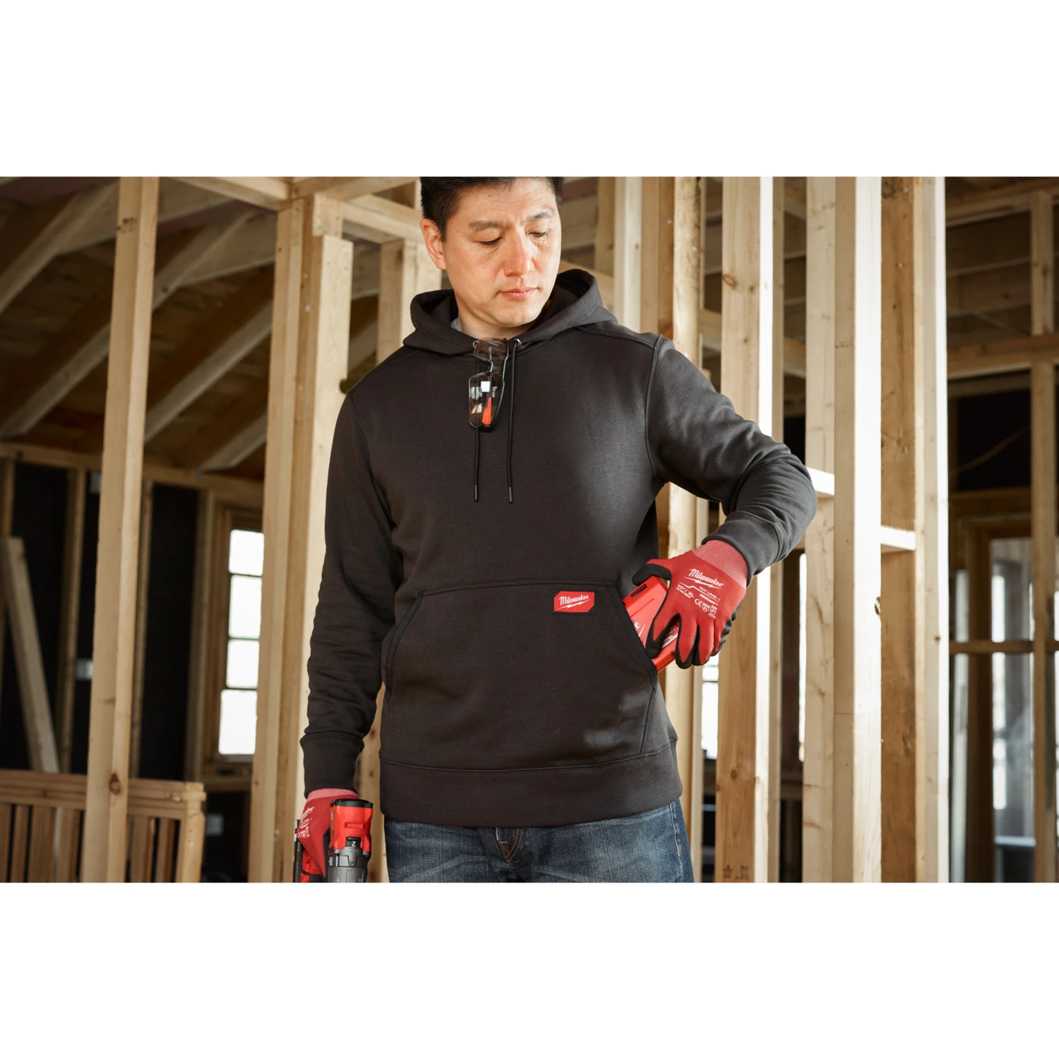 Milwaukee Work Hoodie midweight - grijs - M-image