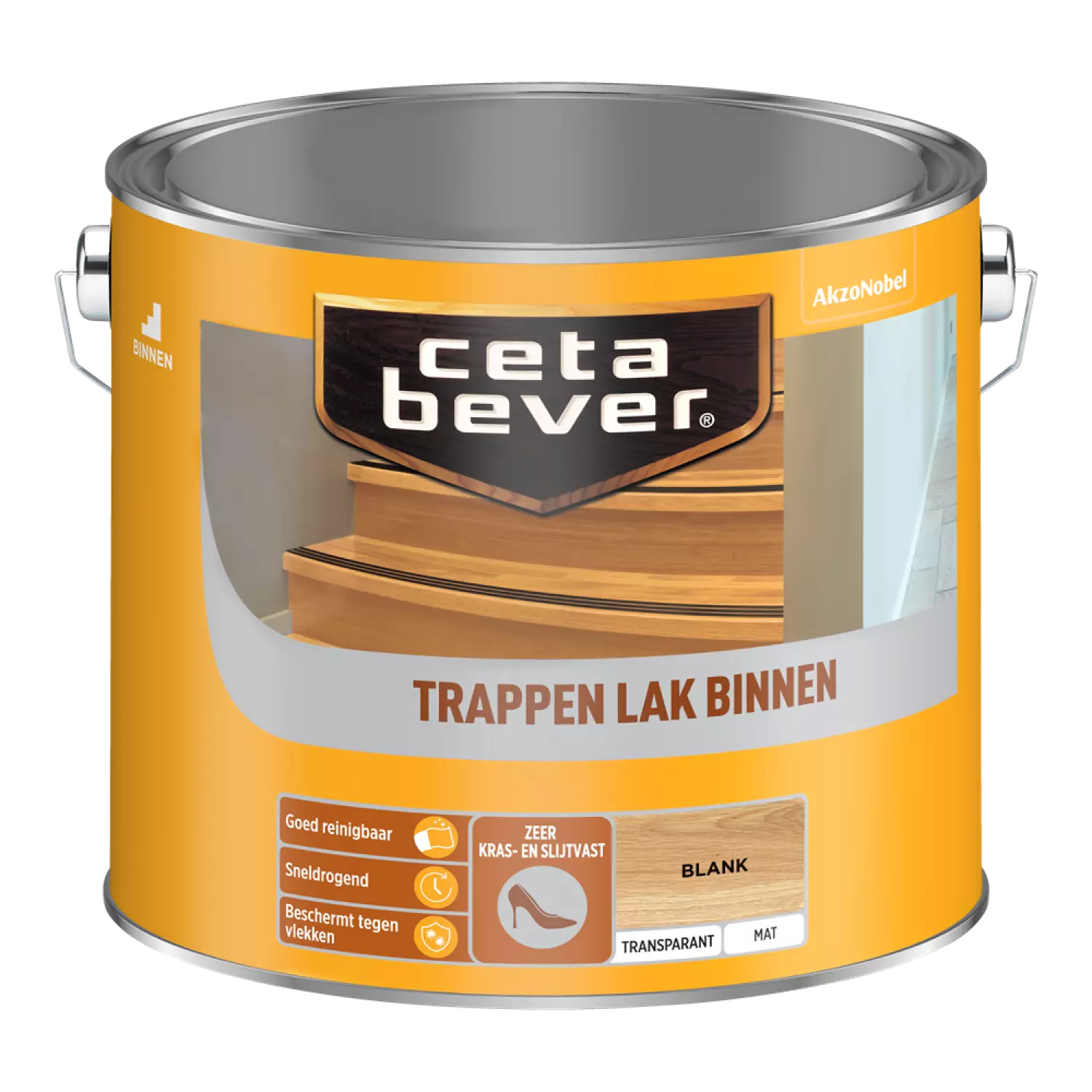 Cetabever Trappenlak Transparant Mat - Blank - 2,5L-image