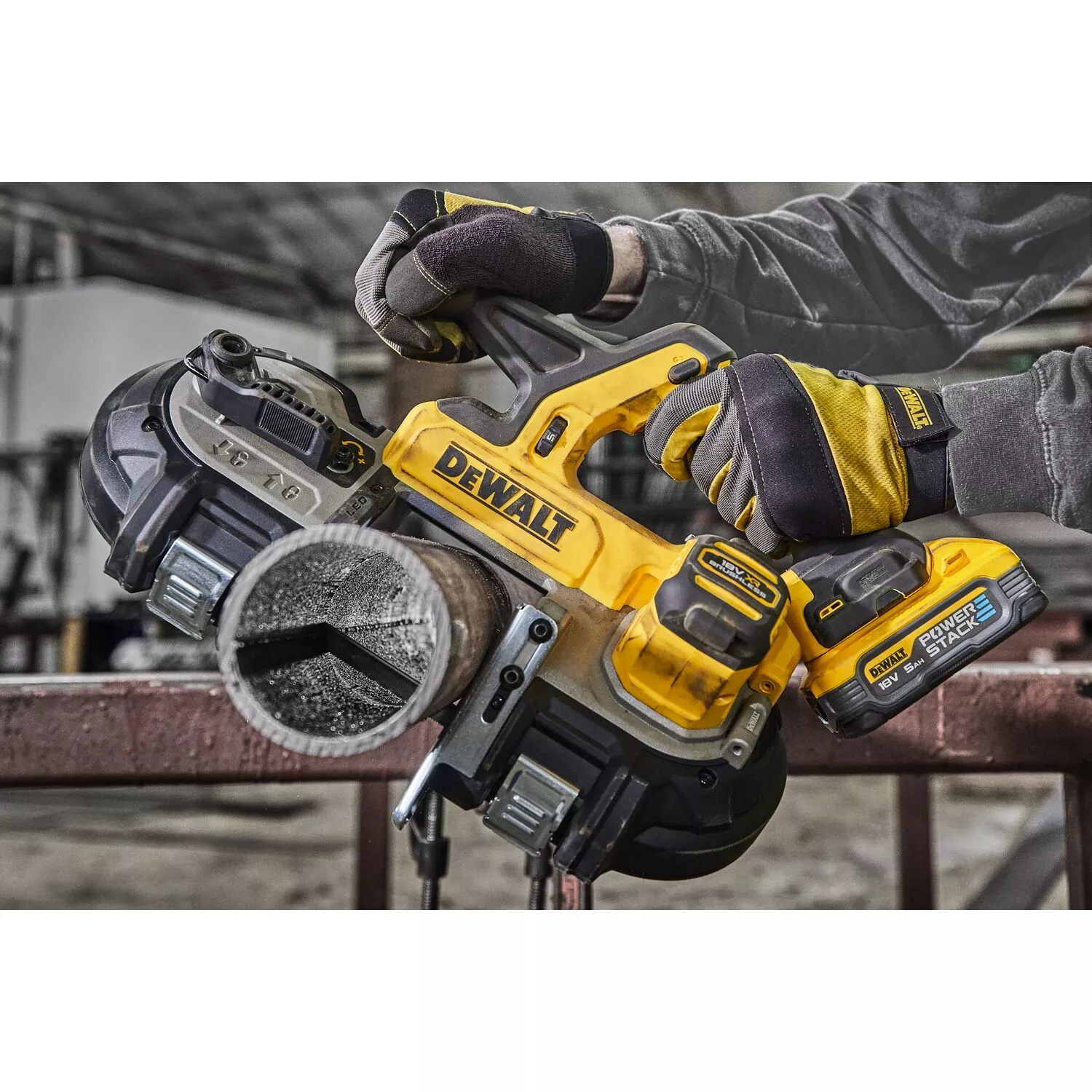 DeWALT DCS378N 18V Li-ion accu bandzaag body - 899mm-image
