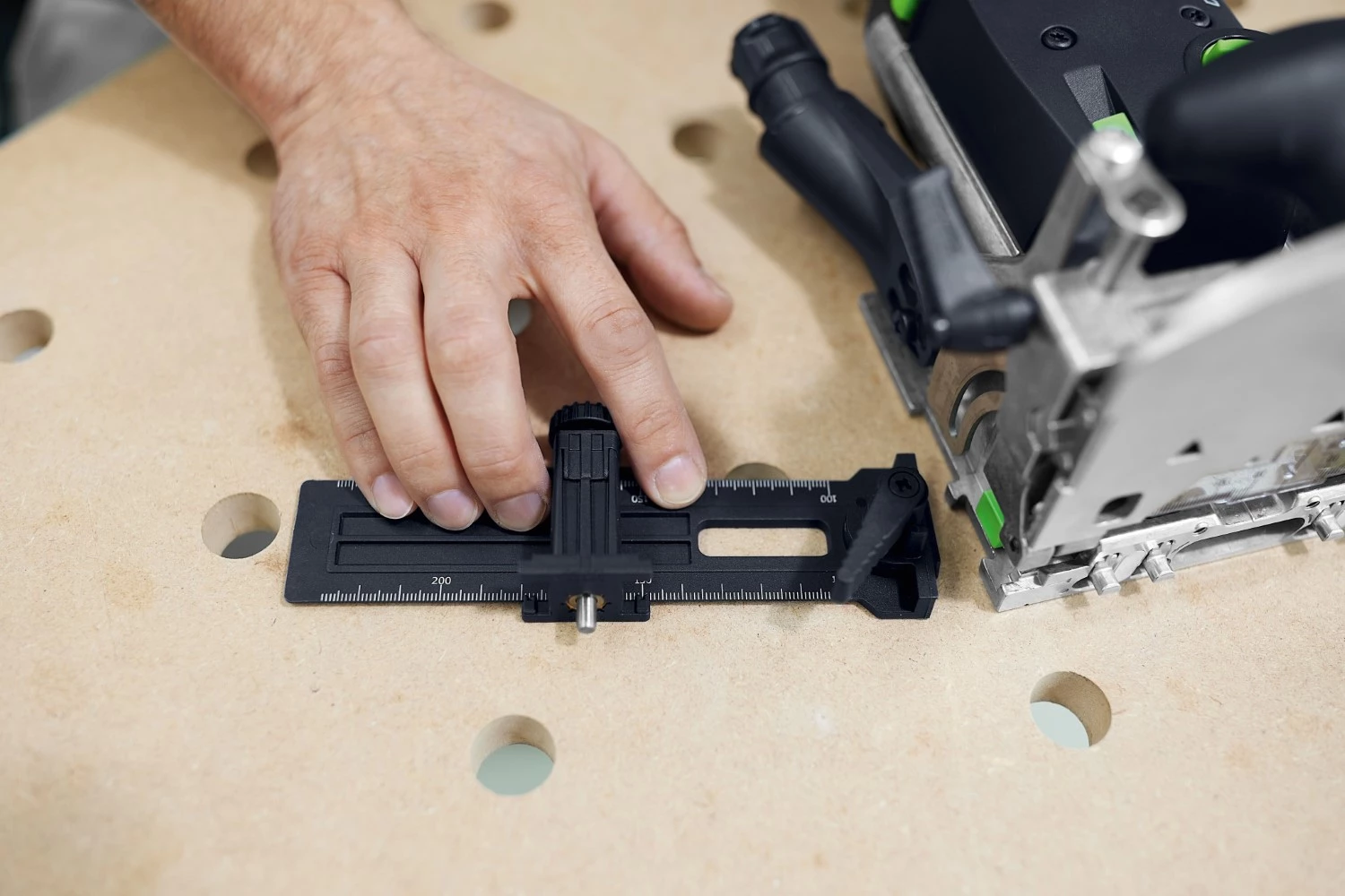Festool DF 500 RQ-Set Domino freesmachine incl. accessoires in systainer - 420W - 28 mm-image