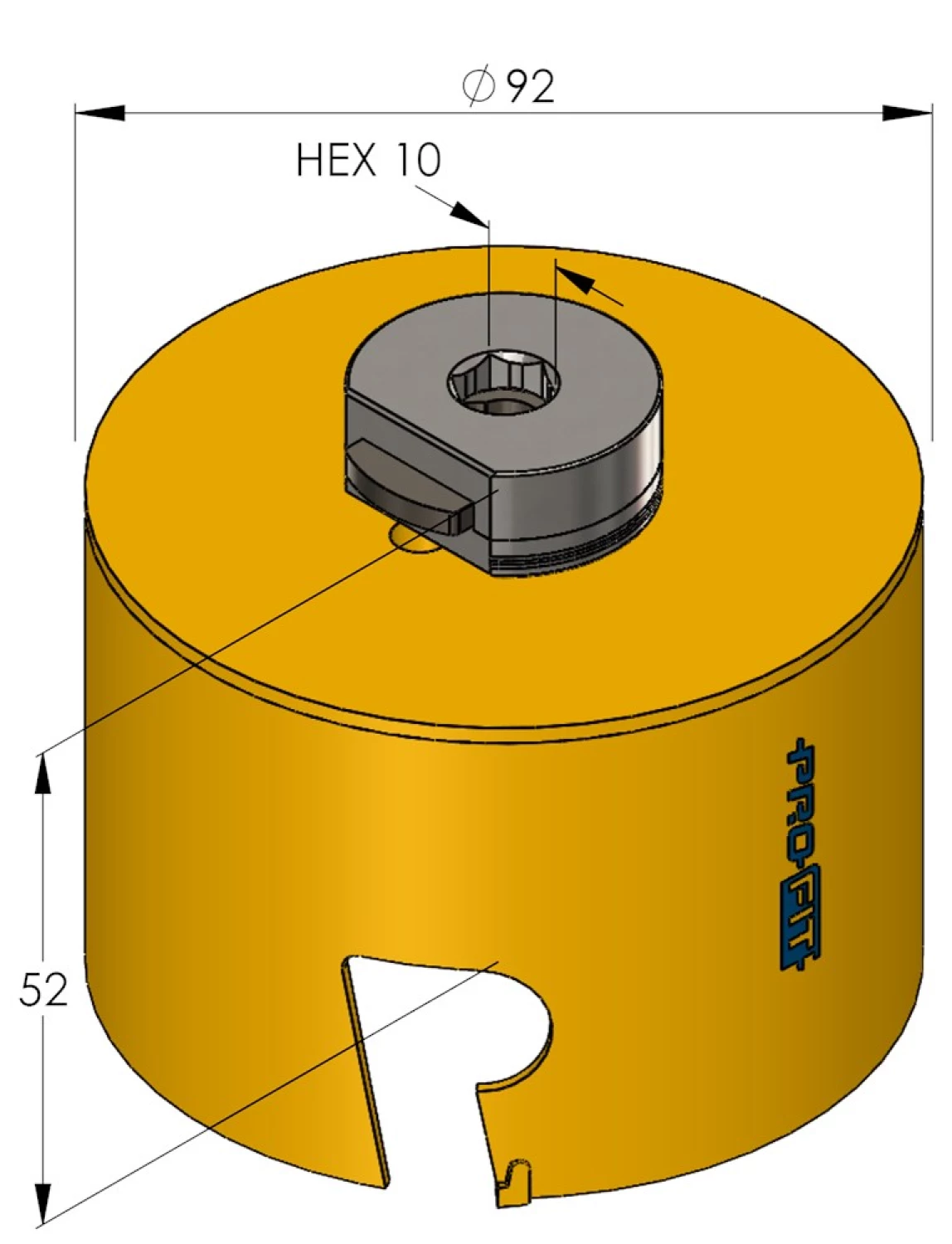 ProFit 09081092 Scie cloche Multi Purpose avec adaptateur - 92mm-image
