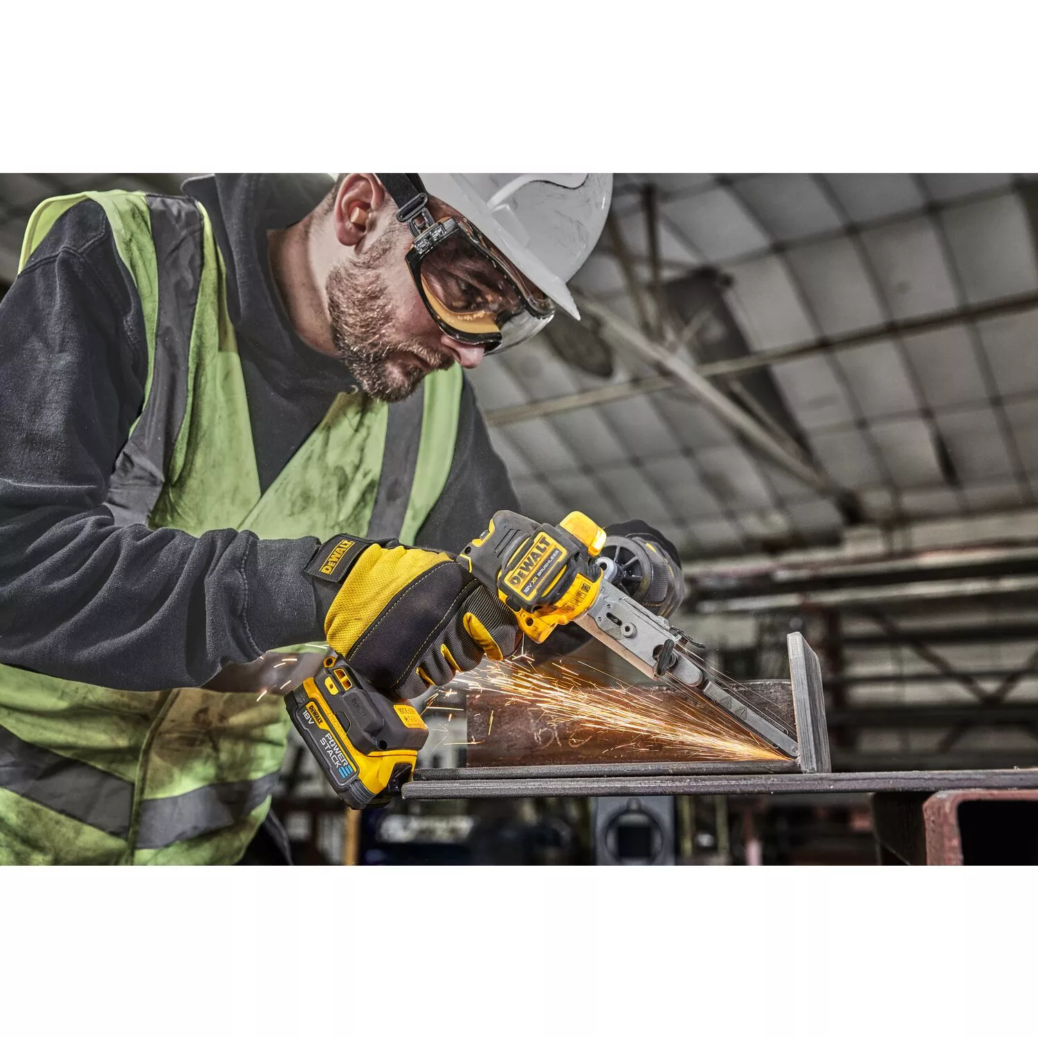 DeWALT DCM200E2T 18V Li-ion XR accu stripschuurmachine set (1x 1.7Ah) in TSTAK - 13mm-image