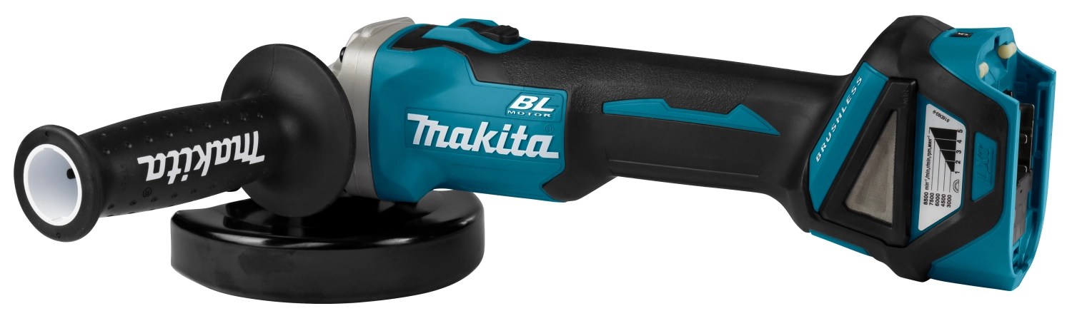 Makita DGA511RTJ 18V Li-Ion Accu haakse slijper set (2x 5.0Ah accu) in Mbox - 125mm - koolborstelloos-image
