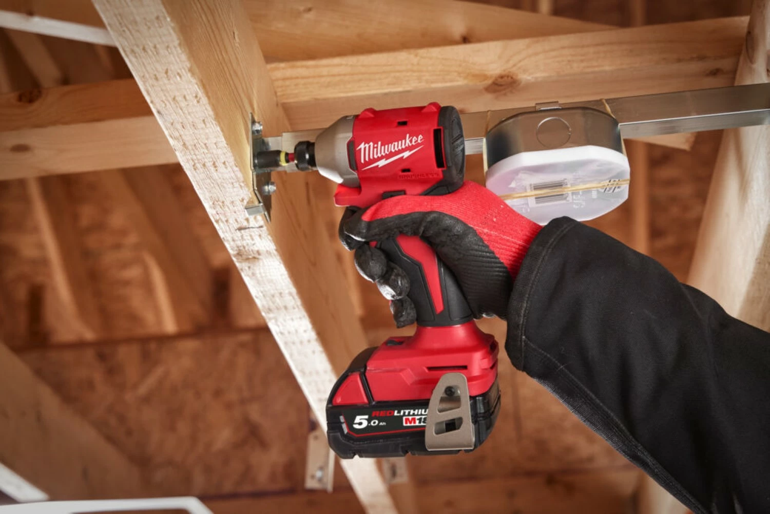 Milwaukee M18 BLIDR-502X Slagschroevendraaier (2x 5.0Ah accu) - koolborstelloos - in HDBox-image