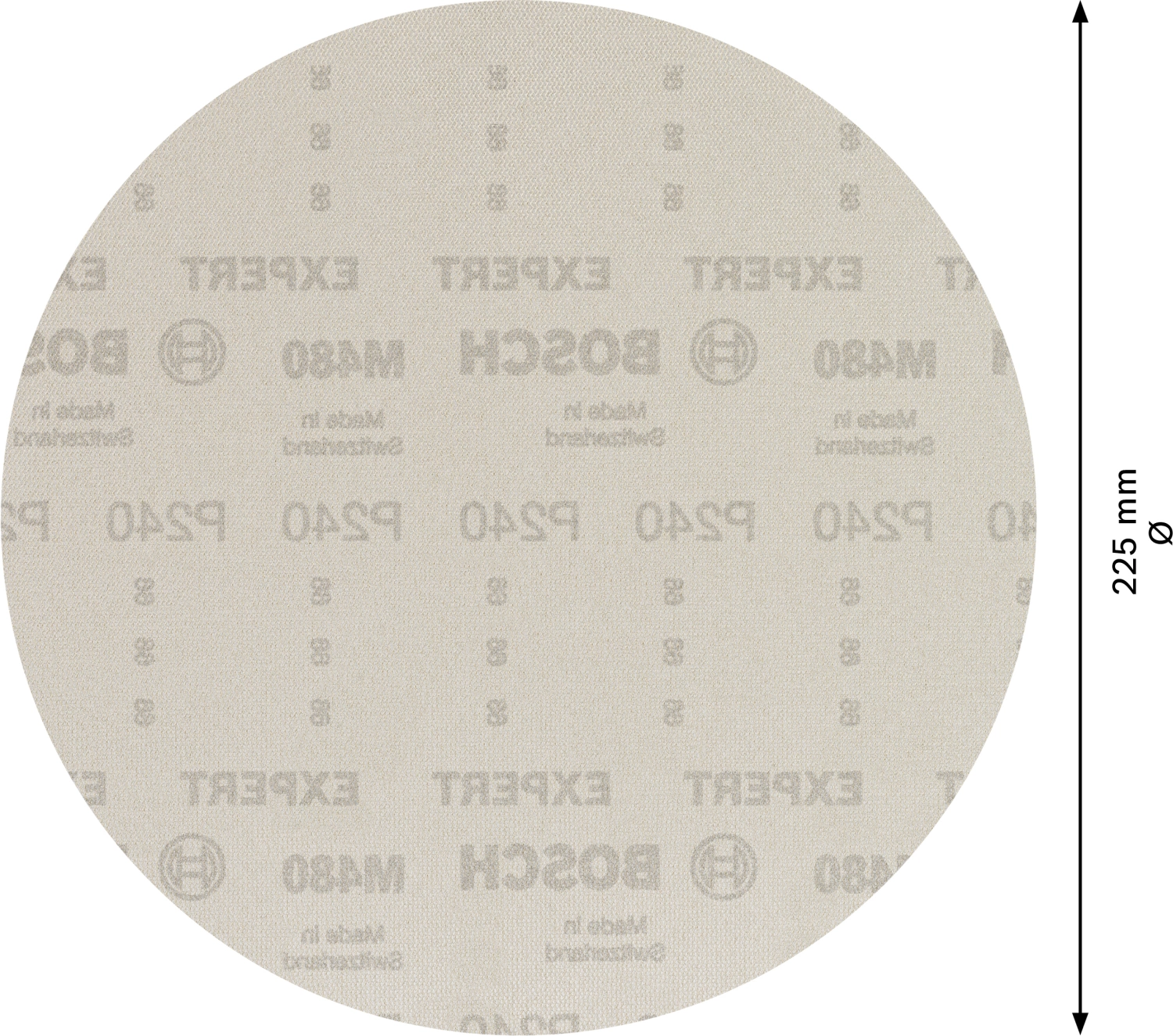 Bosch 2608900713 EXPERT M480 Schuurnet Best for Wood and Paint - 225mm, K240, 25st-image
