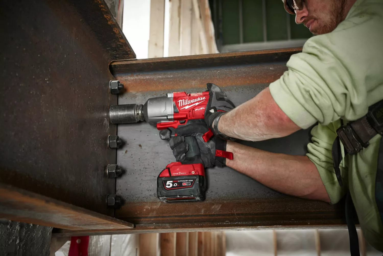 Milwaukee M18 ONEFHIWF12-0X ONE-KEY 18V Li-Ion accu Slagmoersleutel body in HD Box - 1898Nm - koolborstelloos-image