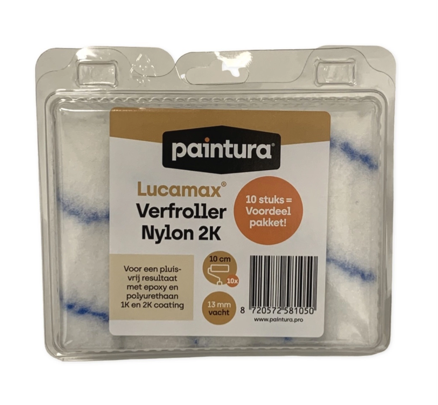 Paintura Lucamax 2k nylon verfrol - 13mm - 10cm (2st)