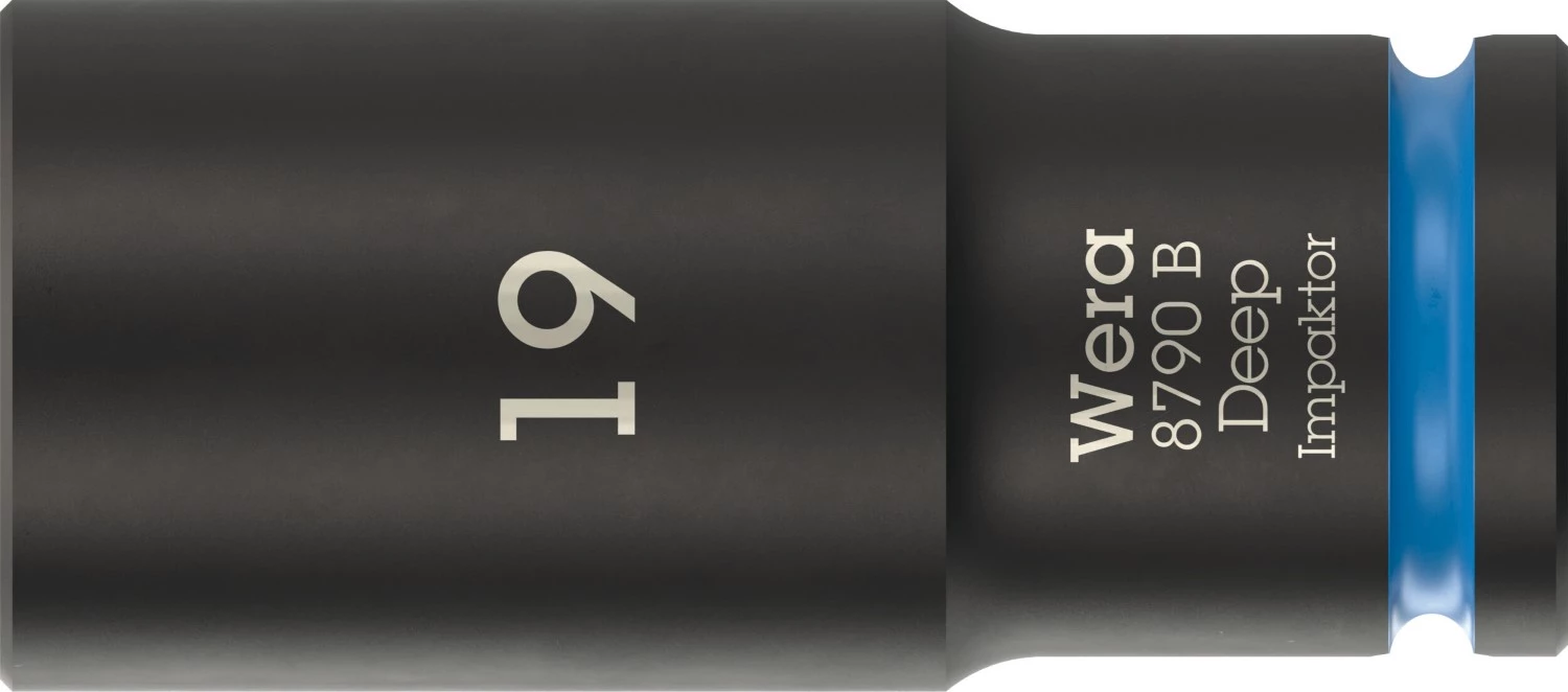 Wera 05005560001 8790 B Impaktor Deep Lange Krachtdop - 3/8" - zeskant - 19 x 63mm-image