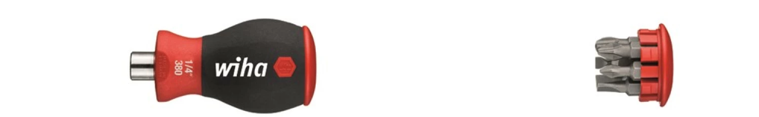 Wiha 3801-01 Magazijnbithouder Stubby - met 6 Sleuf/PH bits-image