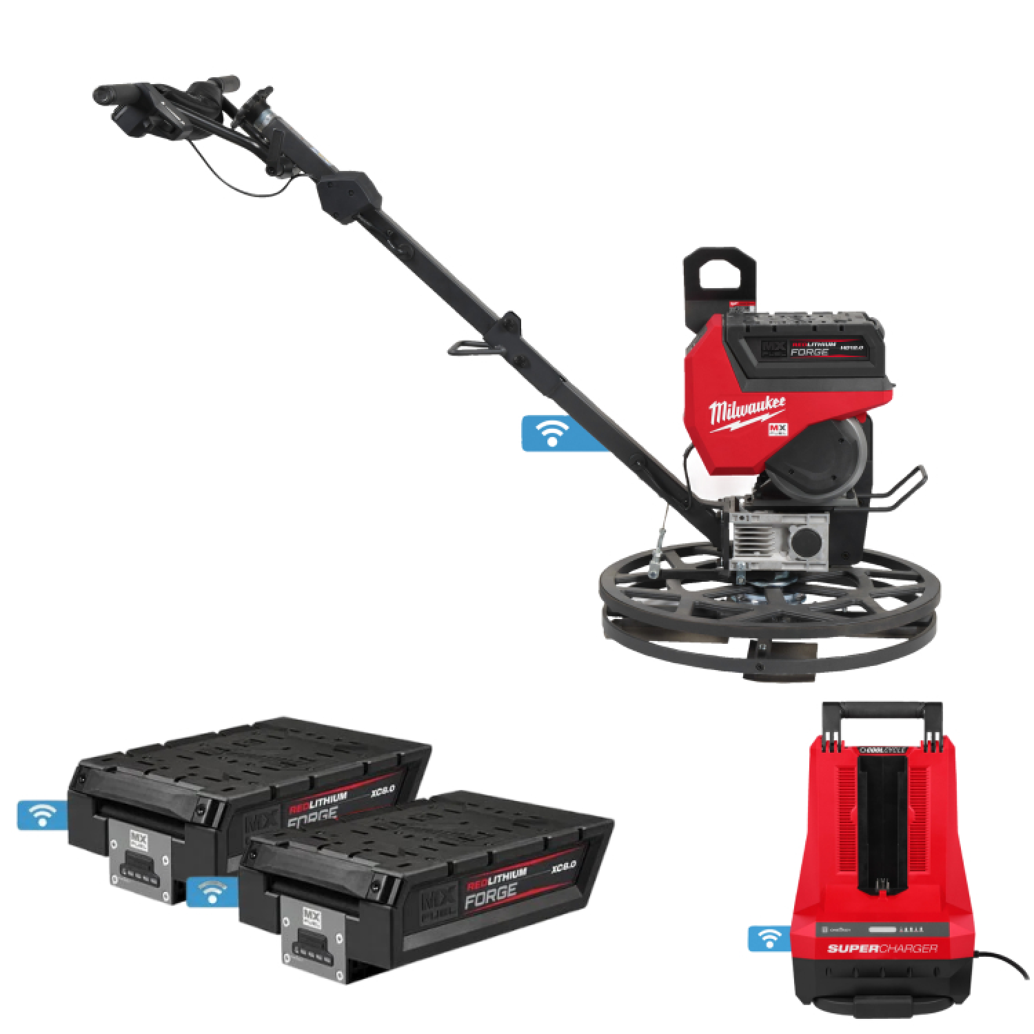 Milwaukee MXF WBT60-122 MX Fuel ensemble de talocheuse à batterie (2x batterie 12.0Ah) - 600mm-image