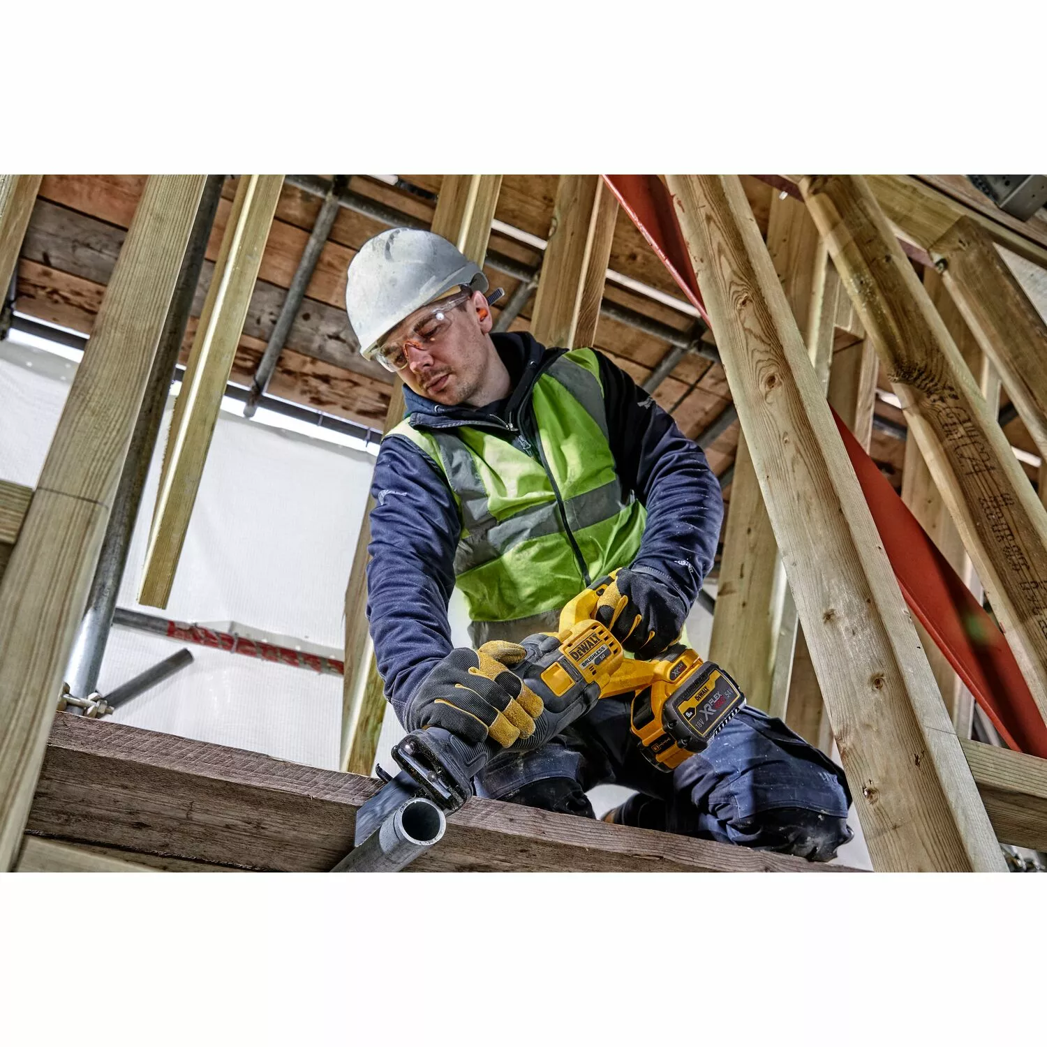 DeWALT DCS389NT-XJ 54V Li-ion XR FlexVolt accu reciprozaag body in TSTAK-image