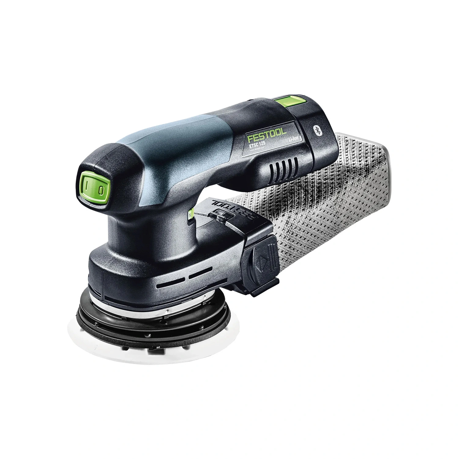 Festool ETSC 125 3,0 I-Set, kit de ponceuse excentrique sans fil (2 x 3 Ah et adaptateur) dans un Systainer - 18 V - 125 mm