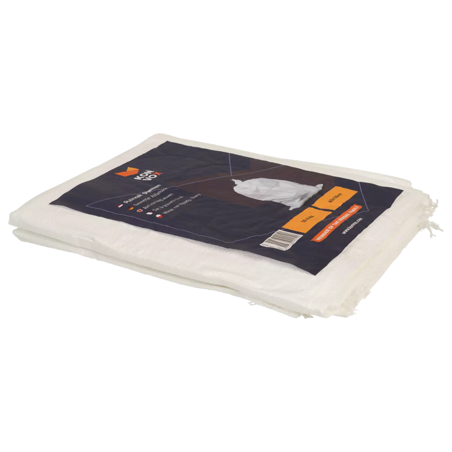 Konvox VPML1400-2534 Sacs à débris tissés - 65 x 100cm - 10 pièces-image