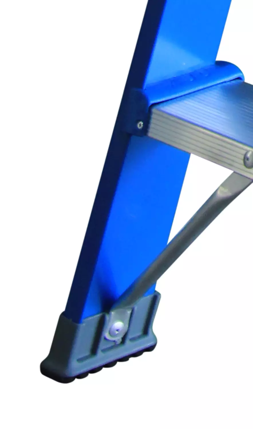 ASC 200303 Premium BT Stairs - Single - Aluminium avec revêtement bleu - 5 marches - hauteur de travail max. 3,25 m.-image