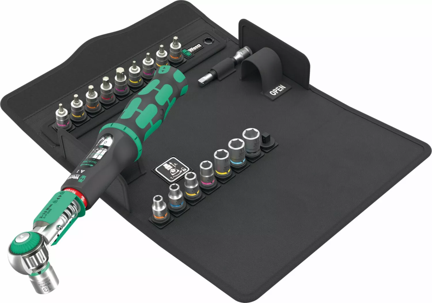 Wera 05136073001 Jeu d'outils Safe-Torque A 1 SHK Set 1, 1/4" carré, 2-12 Nm, 19 pièces-image