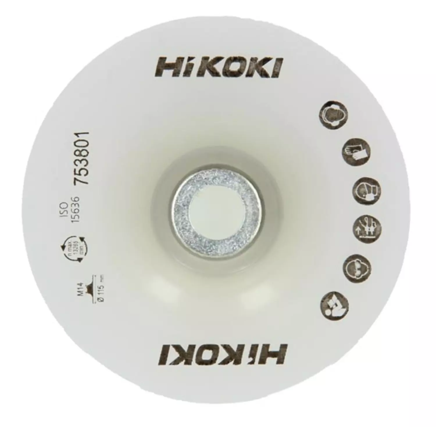 HiKOKI 753802 Steunschijf voor fiberschijf - Middelhard - 125mm - M14-image