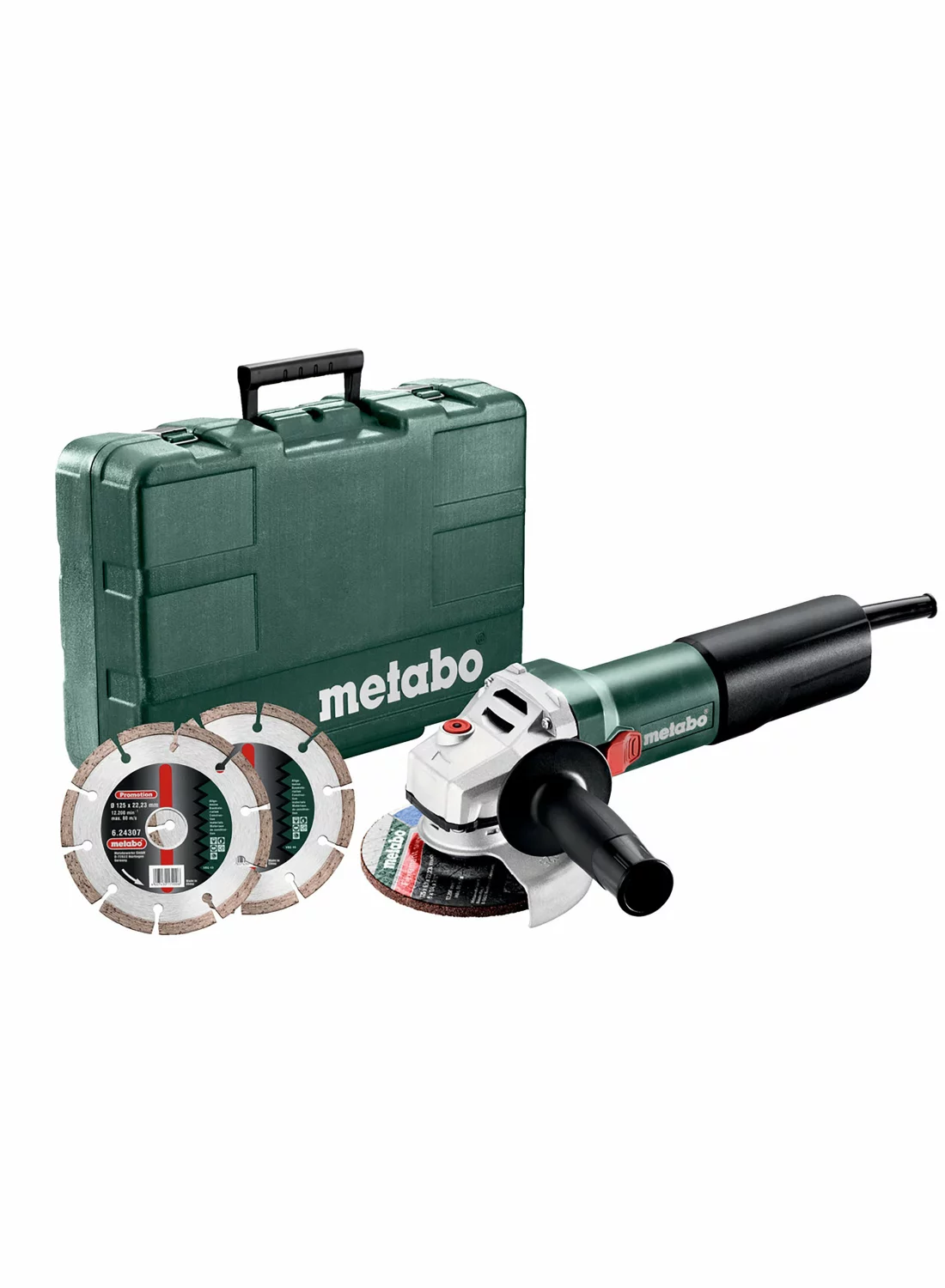 Metabo WEQ 1400-125 Kleine Haakse slijper incl. diamantzaagblad in koffer - 1400W - 125mm-image