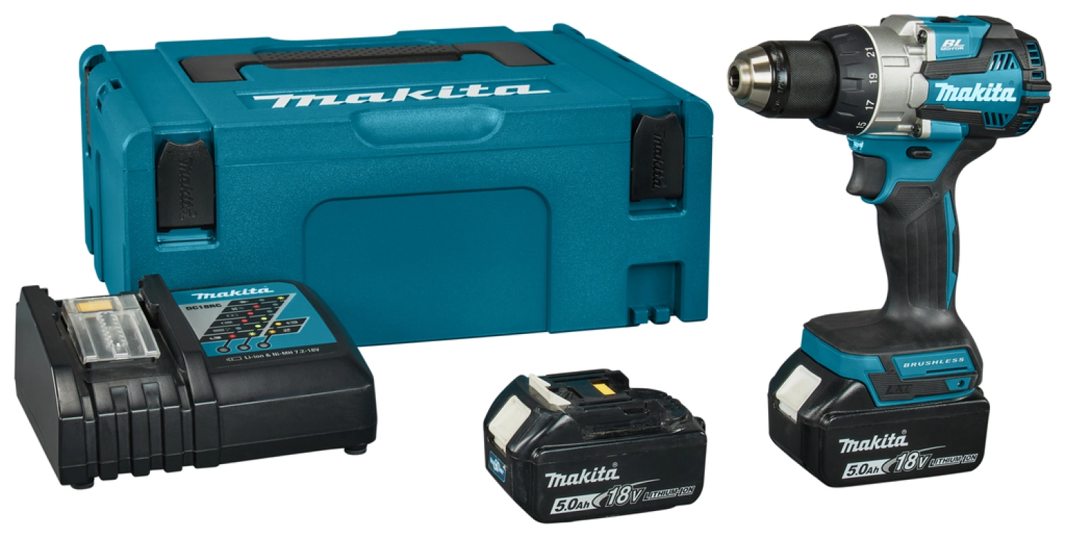 Makita DDF489RTJ Ensemble de Perceuse Visseuse 73Nm 18V Accu dans Mbox-image